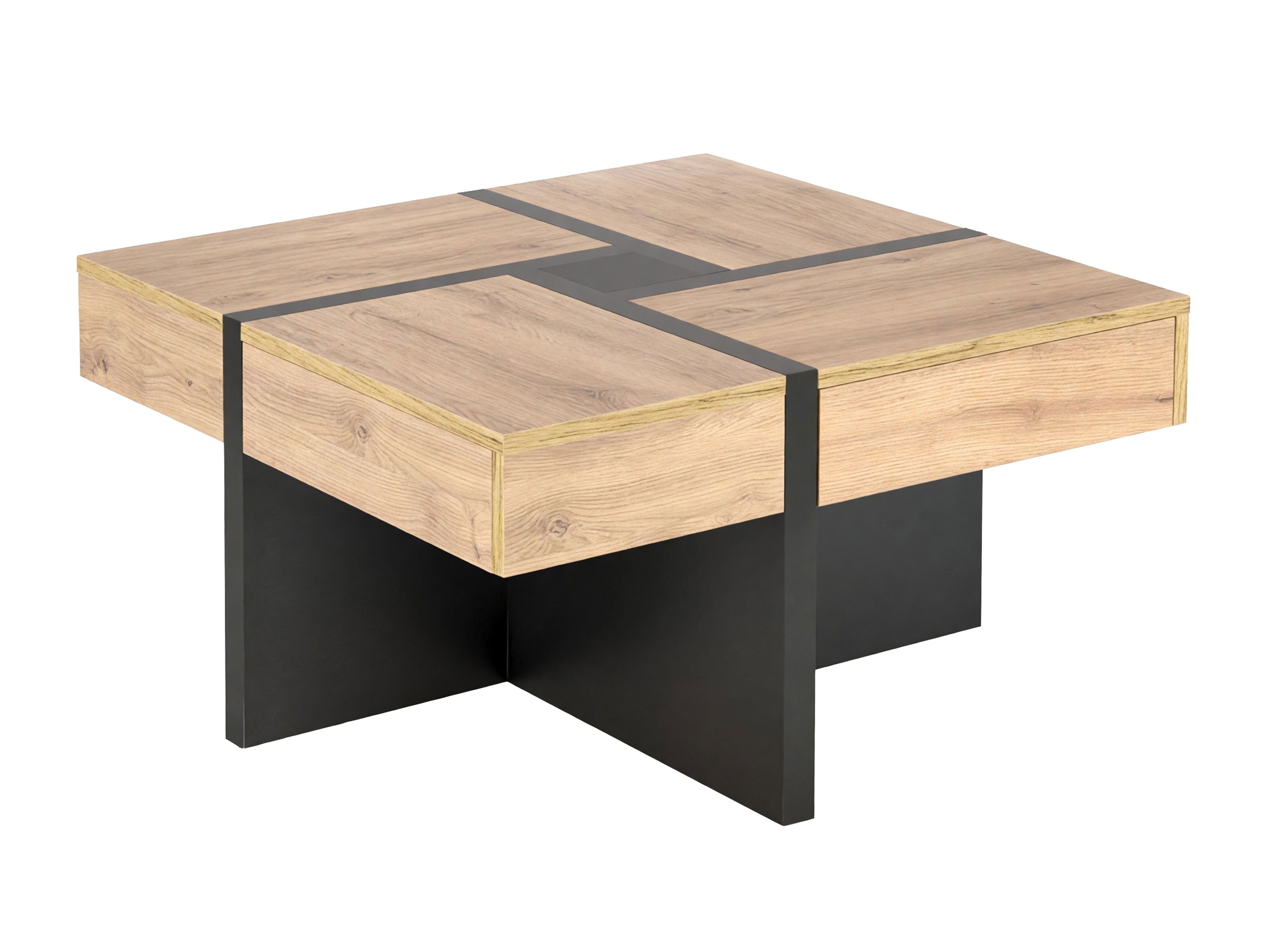 Coffee table Houston 1698 (Craft oak + Black)