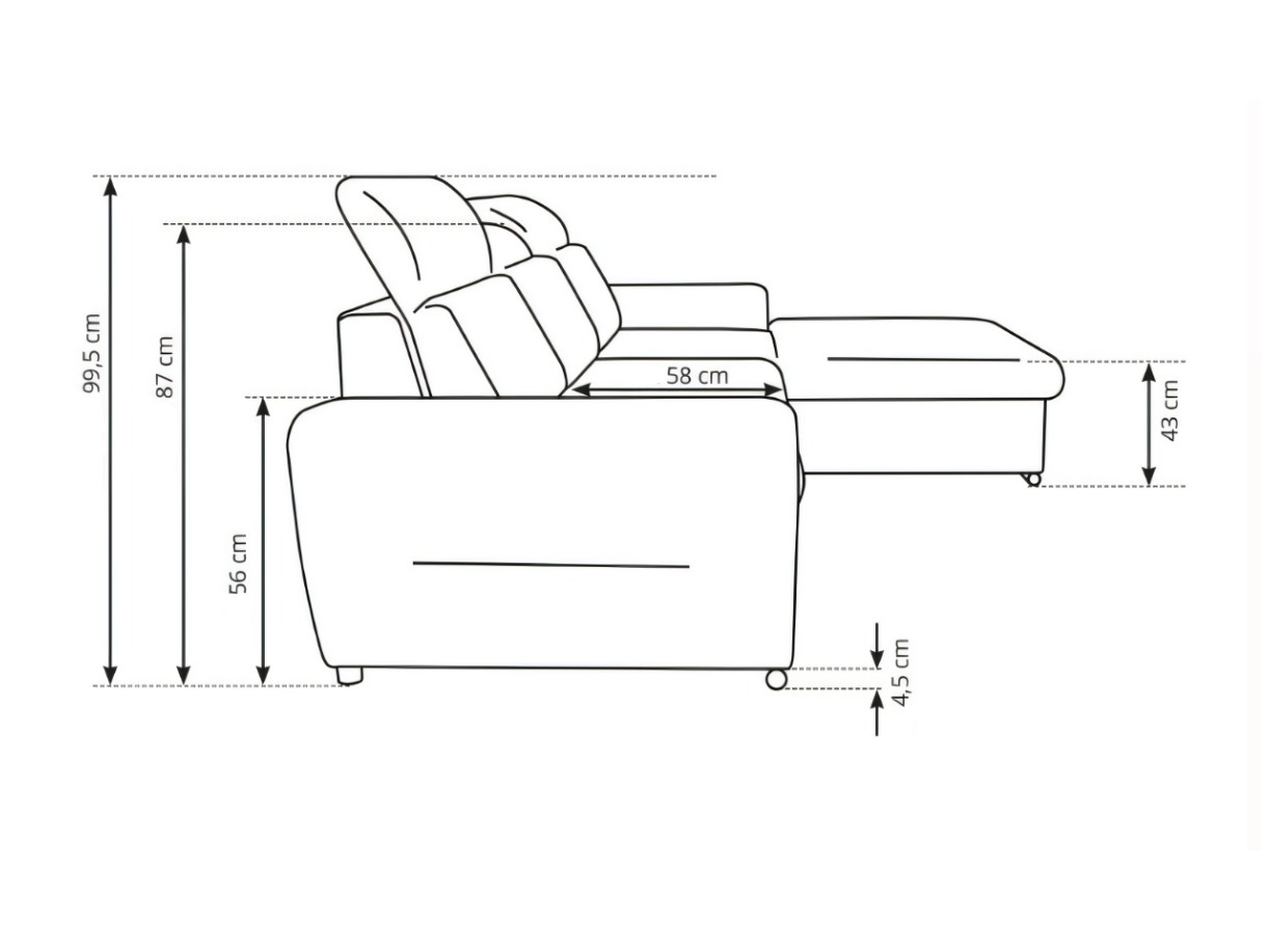 Corner sofa Kingston 207 (Left)