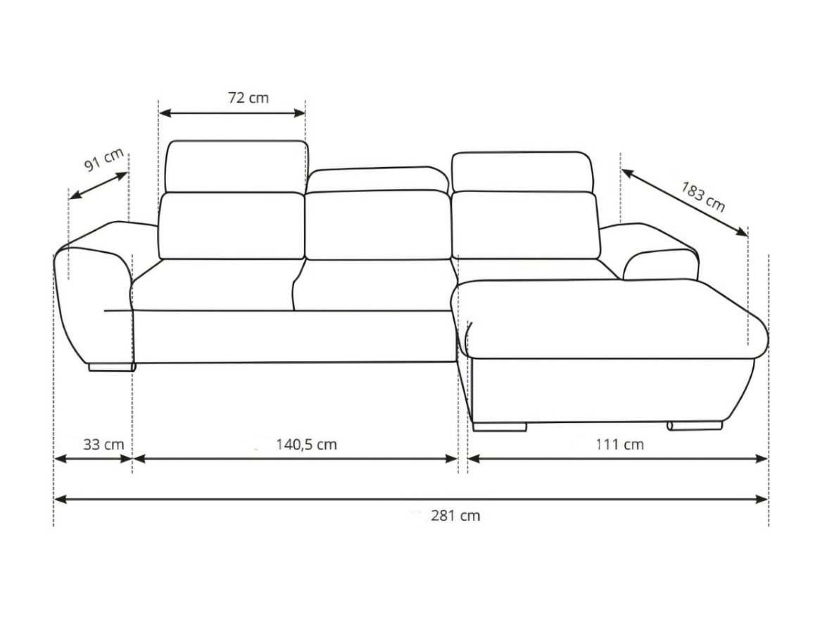 Corner sofa Kingston 207 (Left)