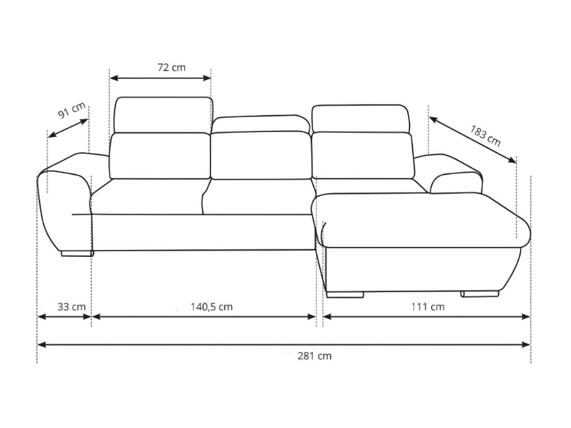 Corner sofa Kingston 207 (Right)