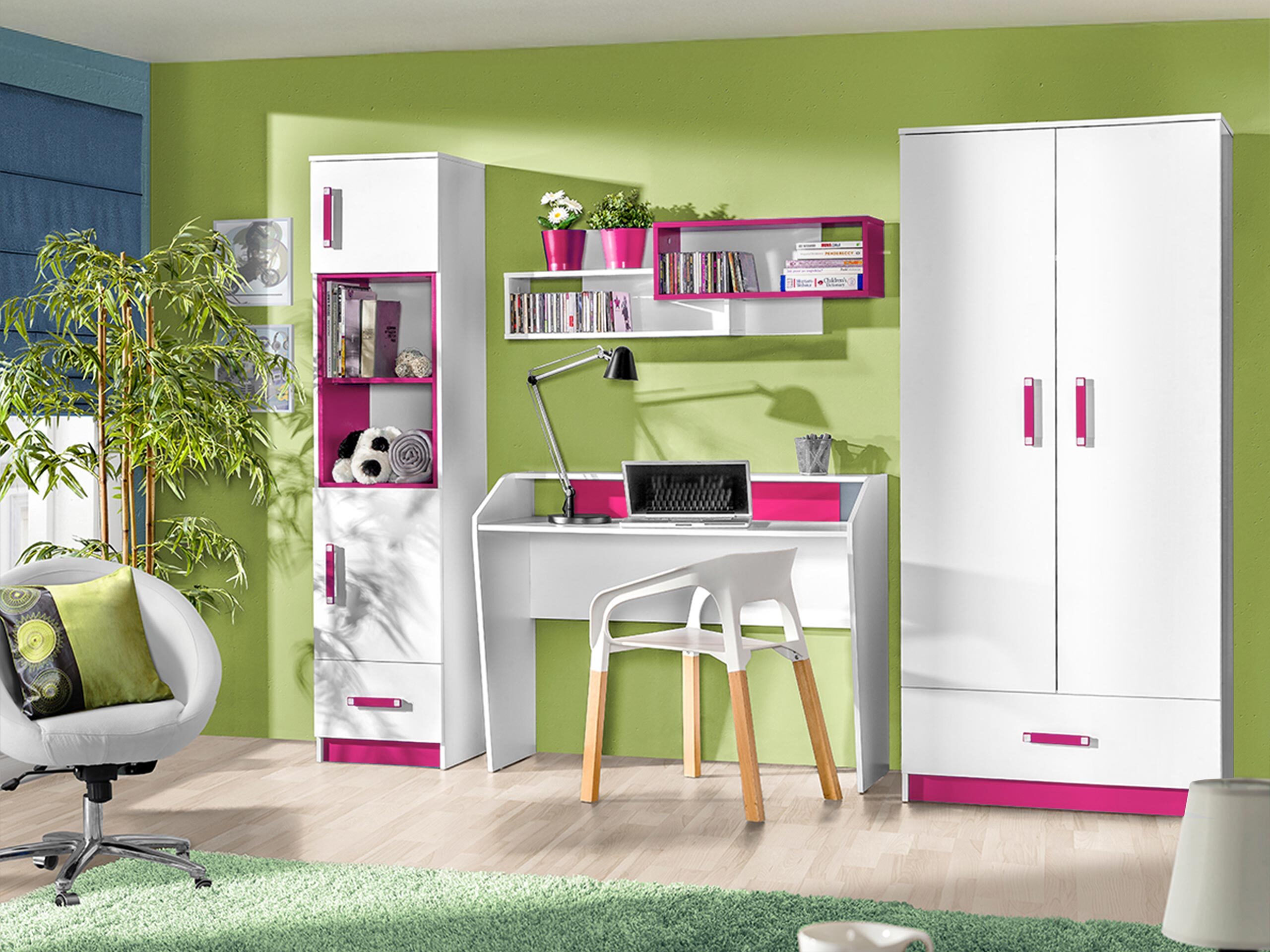 Children's room set Sorviru 106 (White + Pink)