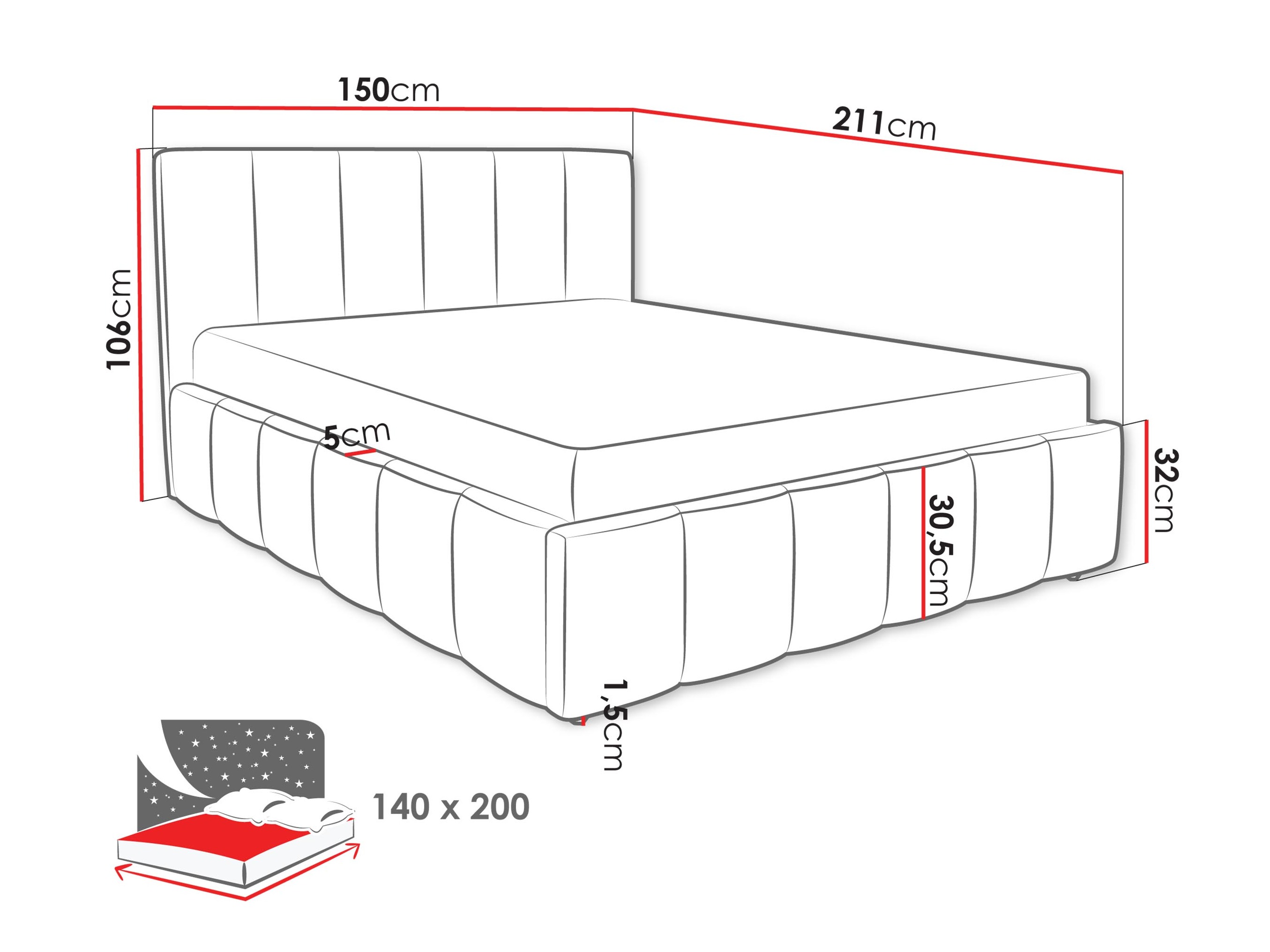 Bed Linis (Lambi 06)
