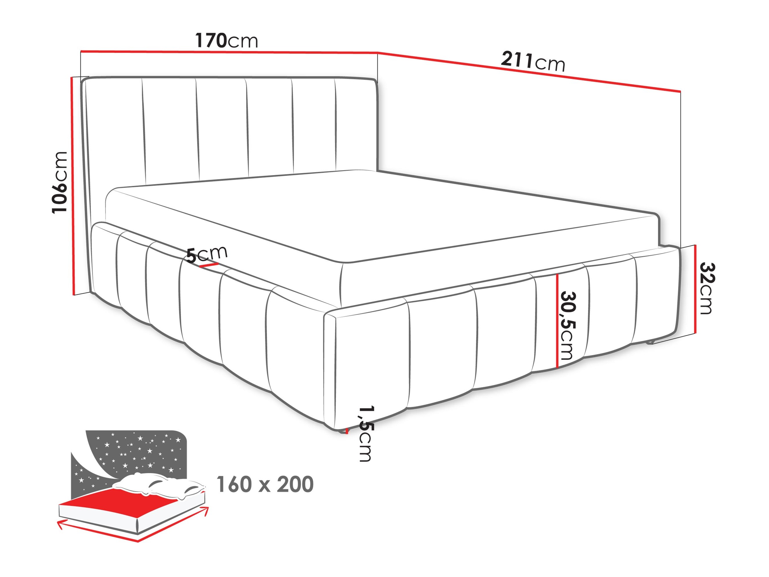 Bed Linis (Lambi 06)