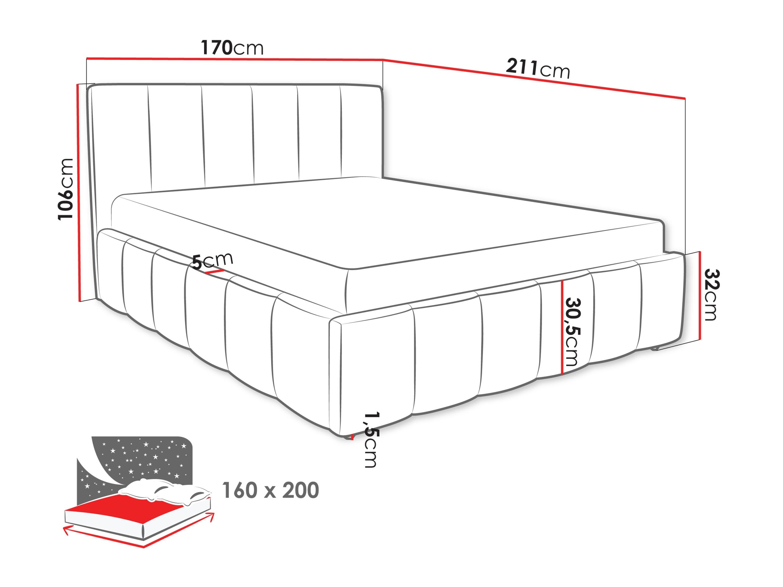 Bed Linis (Lambi 11)