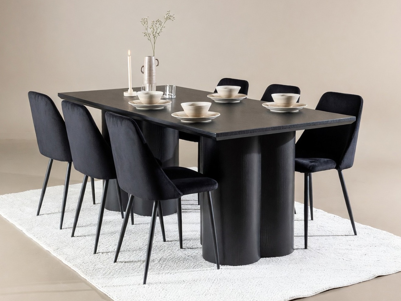 Dining set Dallas 5182 (Black)