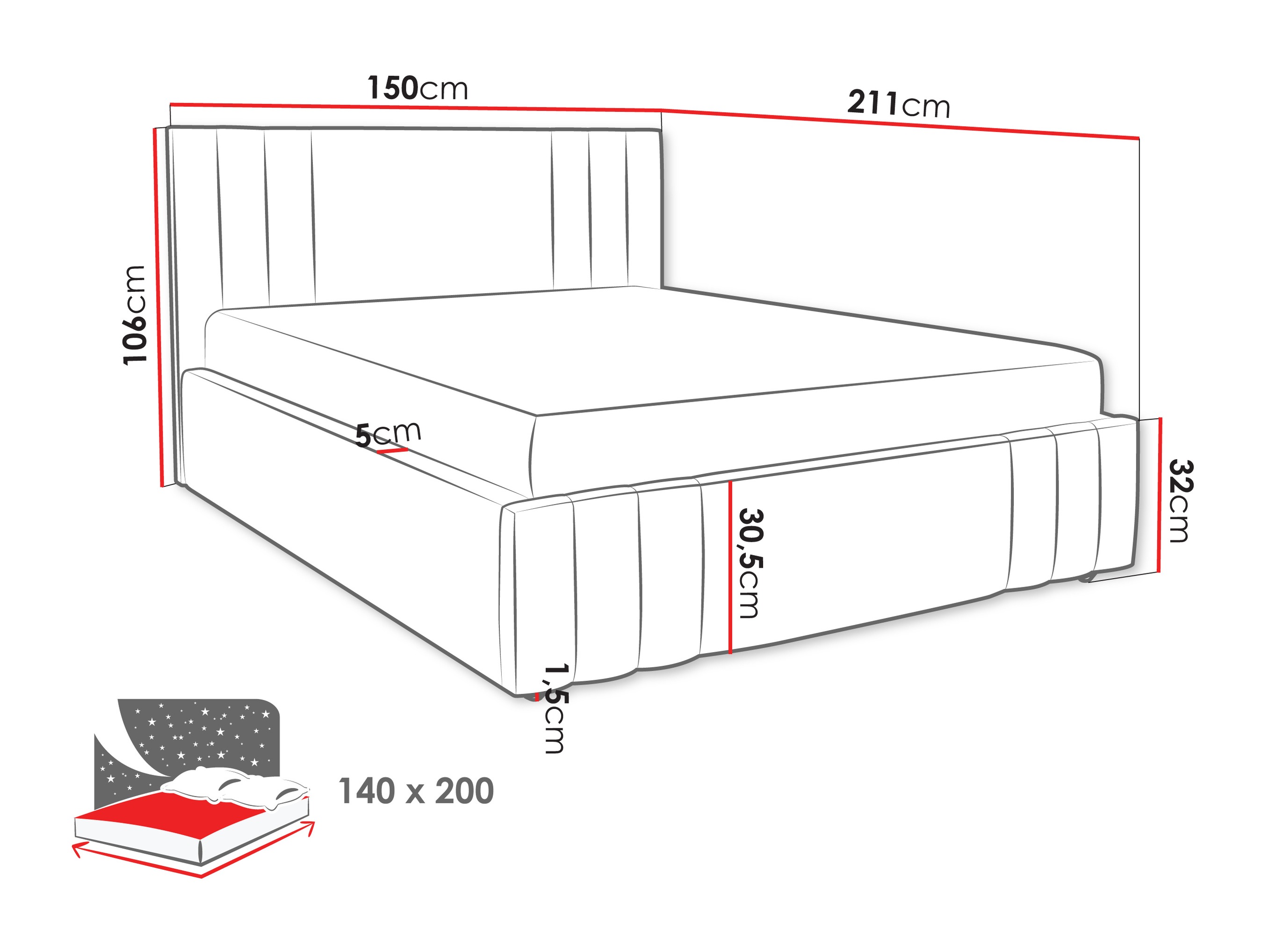 Bed Lepos (Nazar 225.02)