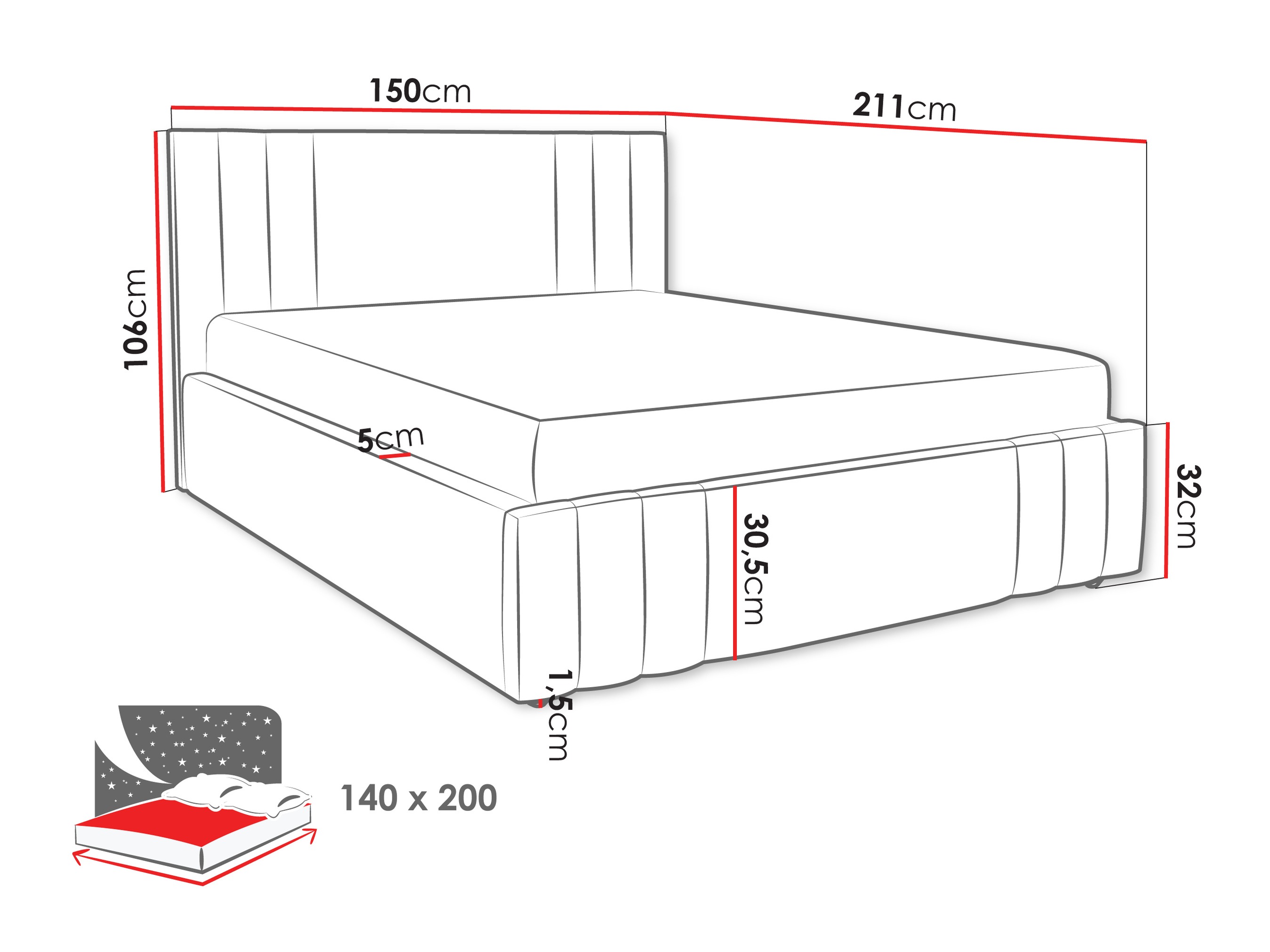 Bed Lepos (Nazar 225.03)