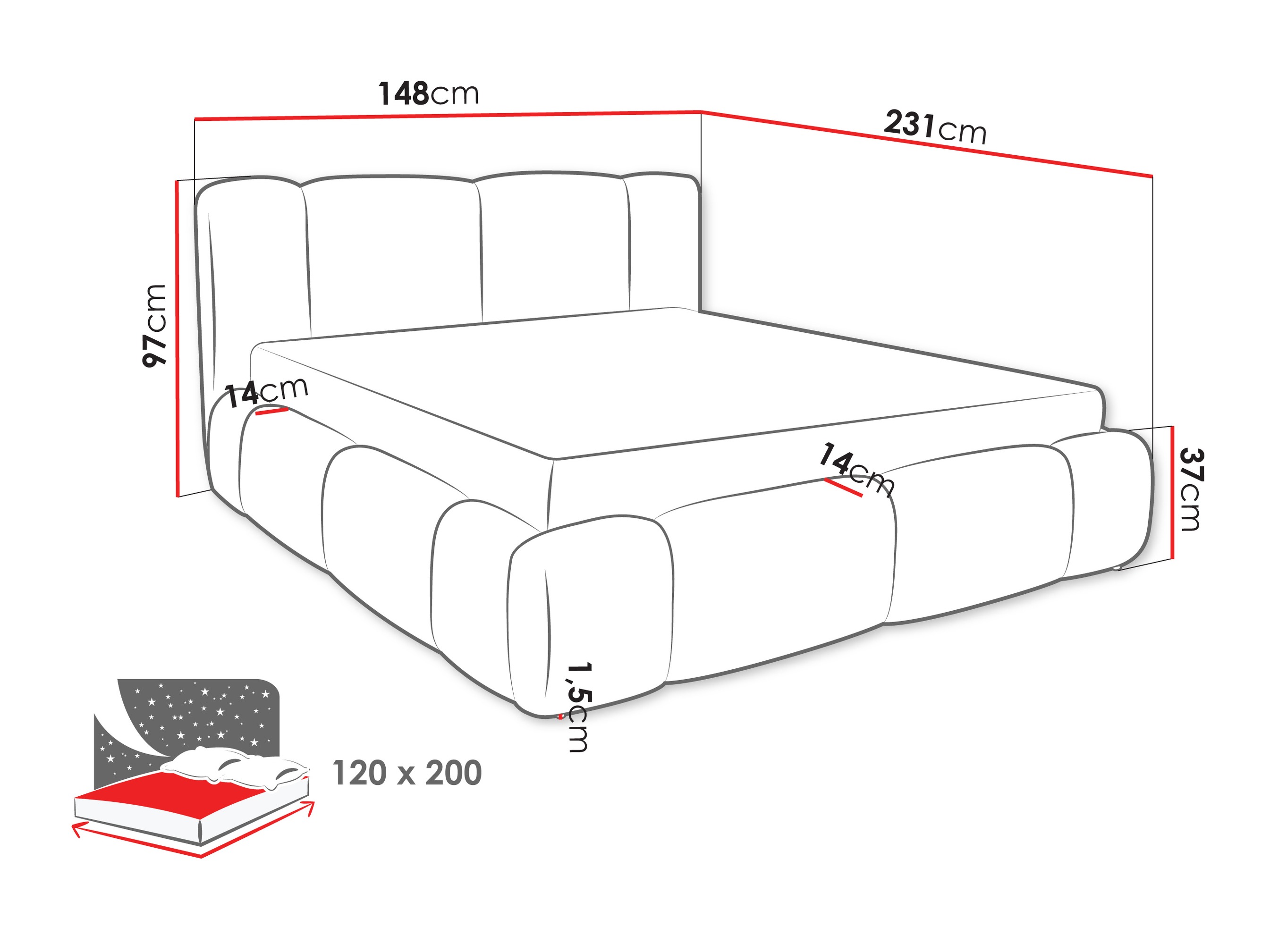 Bed Margaris (Lambi 01)