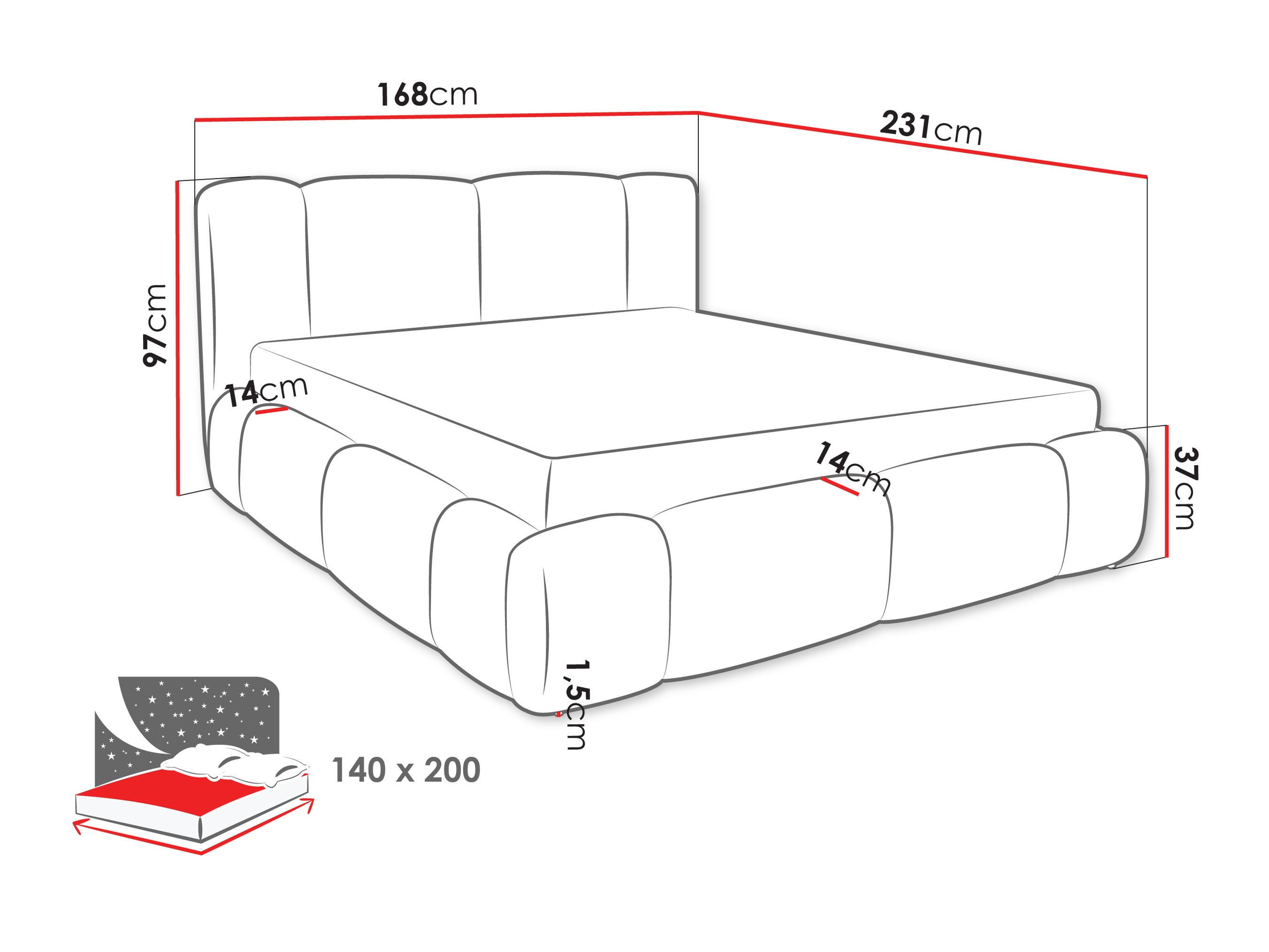 Bed Margaris (Lambi 01)