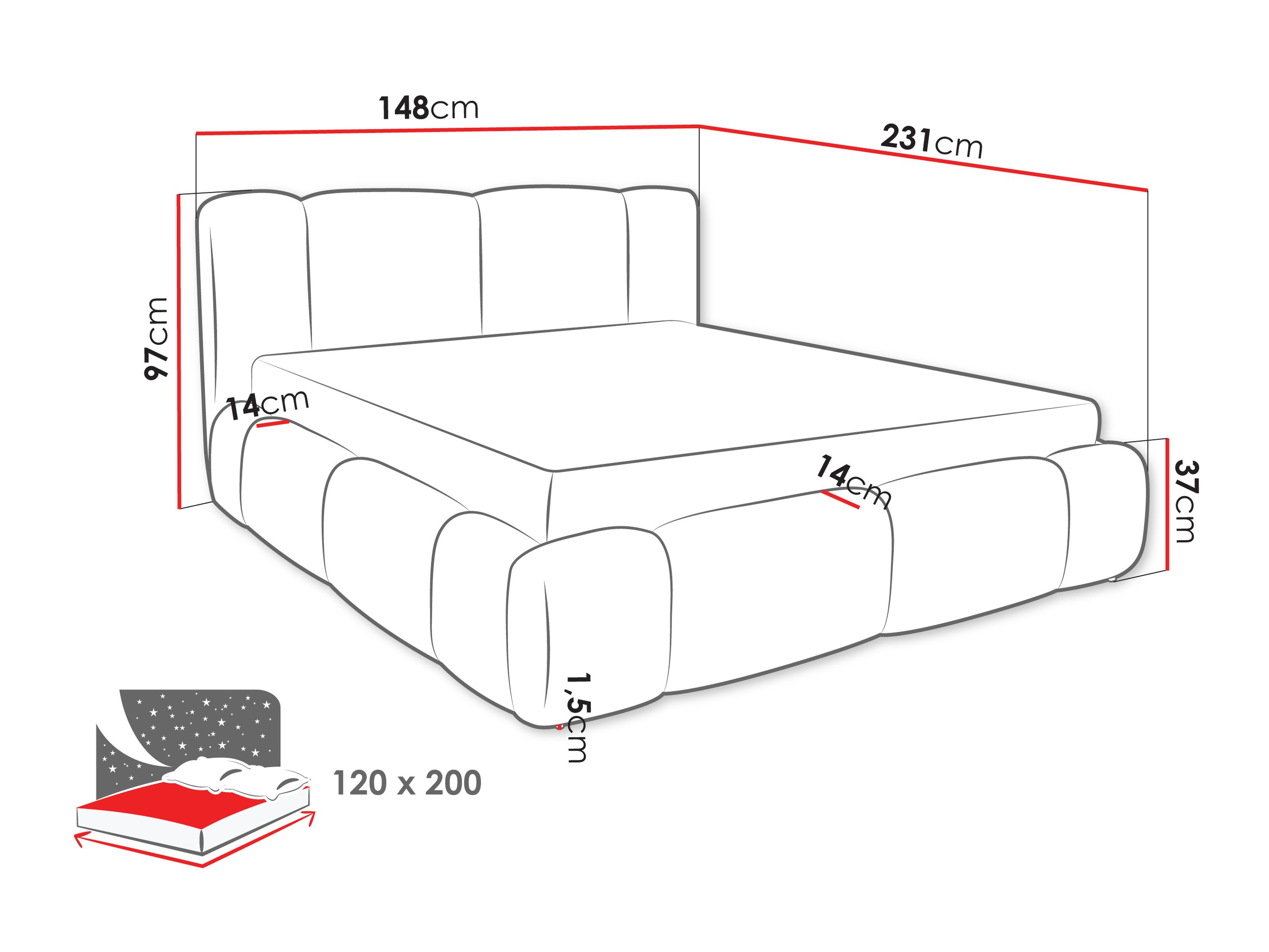 Bed Margaris (Lambi 04)