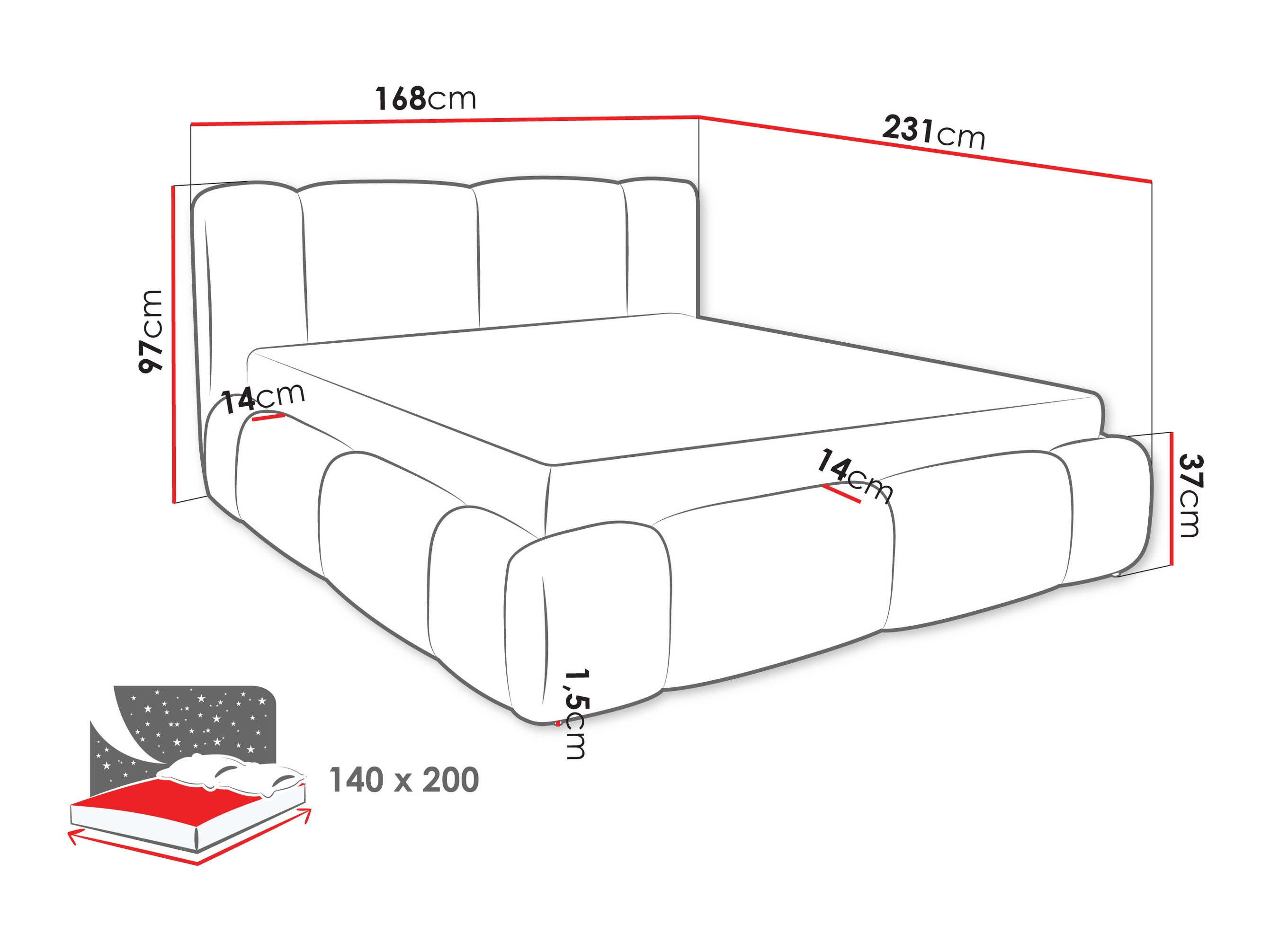 Bed Margaris (Lambi 04)