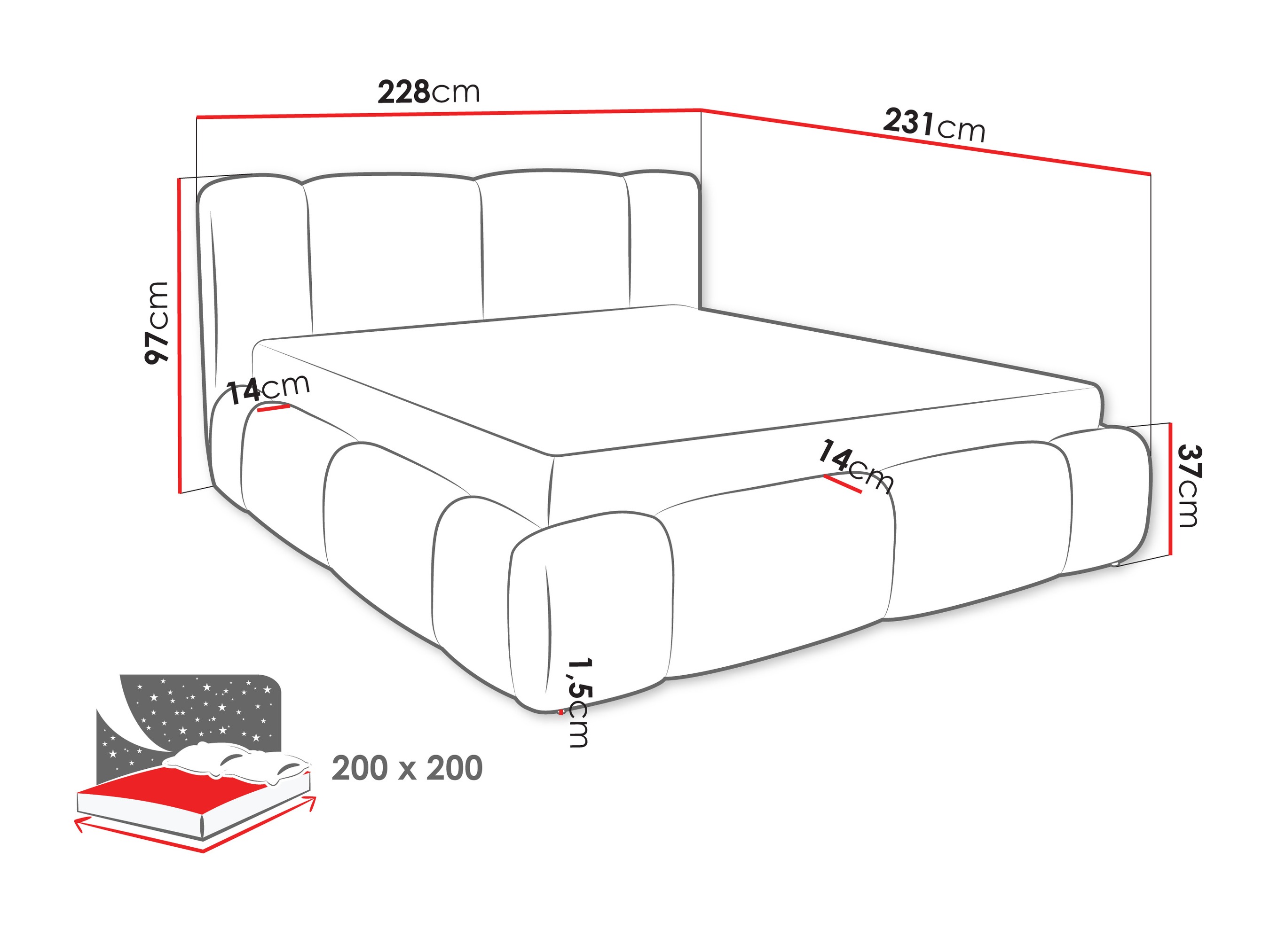 Bed Margaris (Lambi 04)