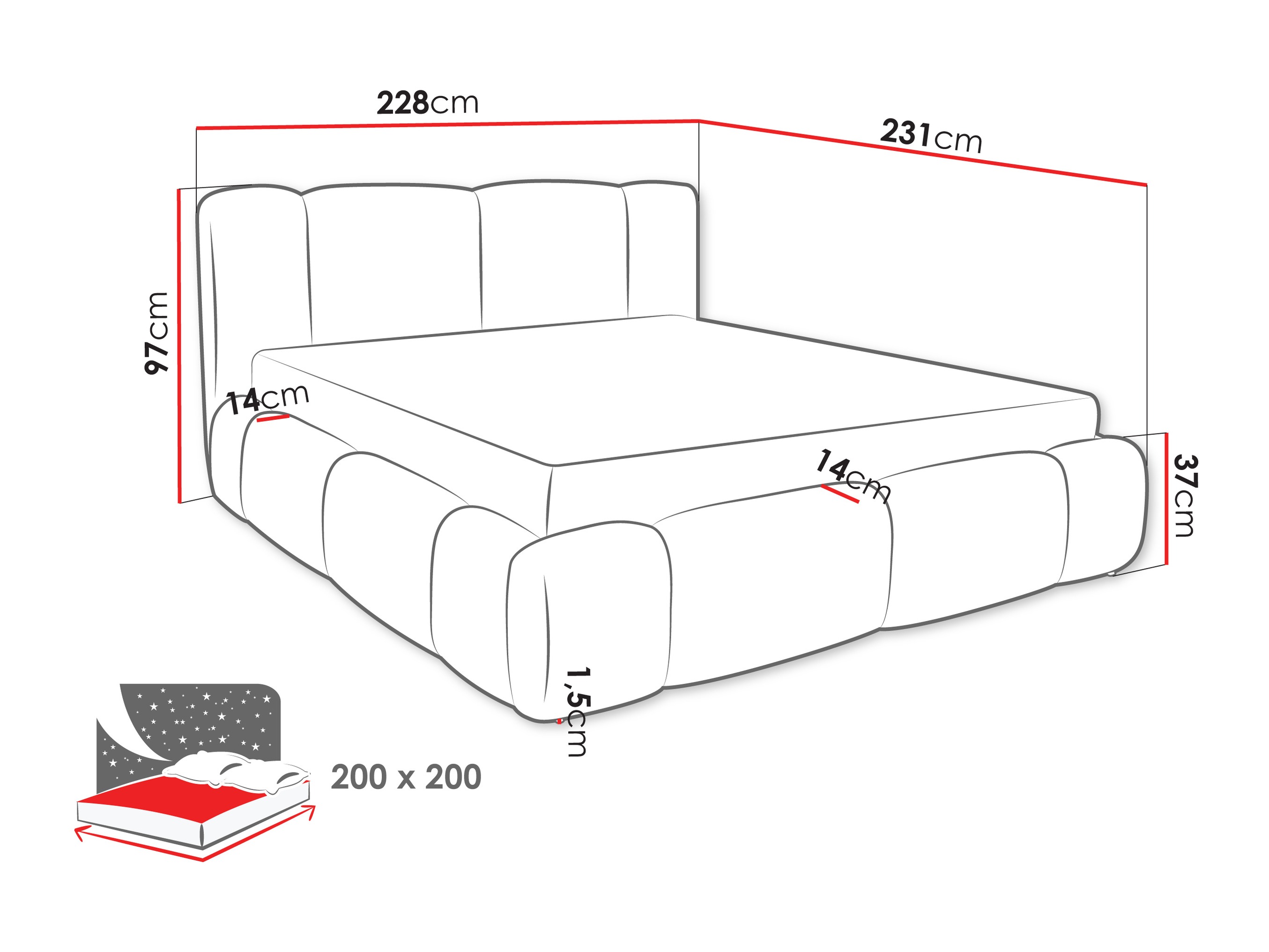 Bed Margaris (Lambi 06)