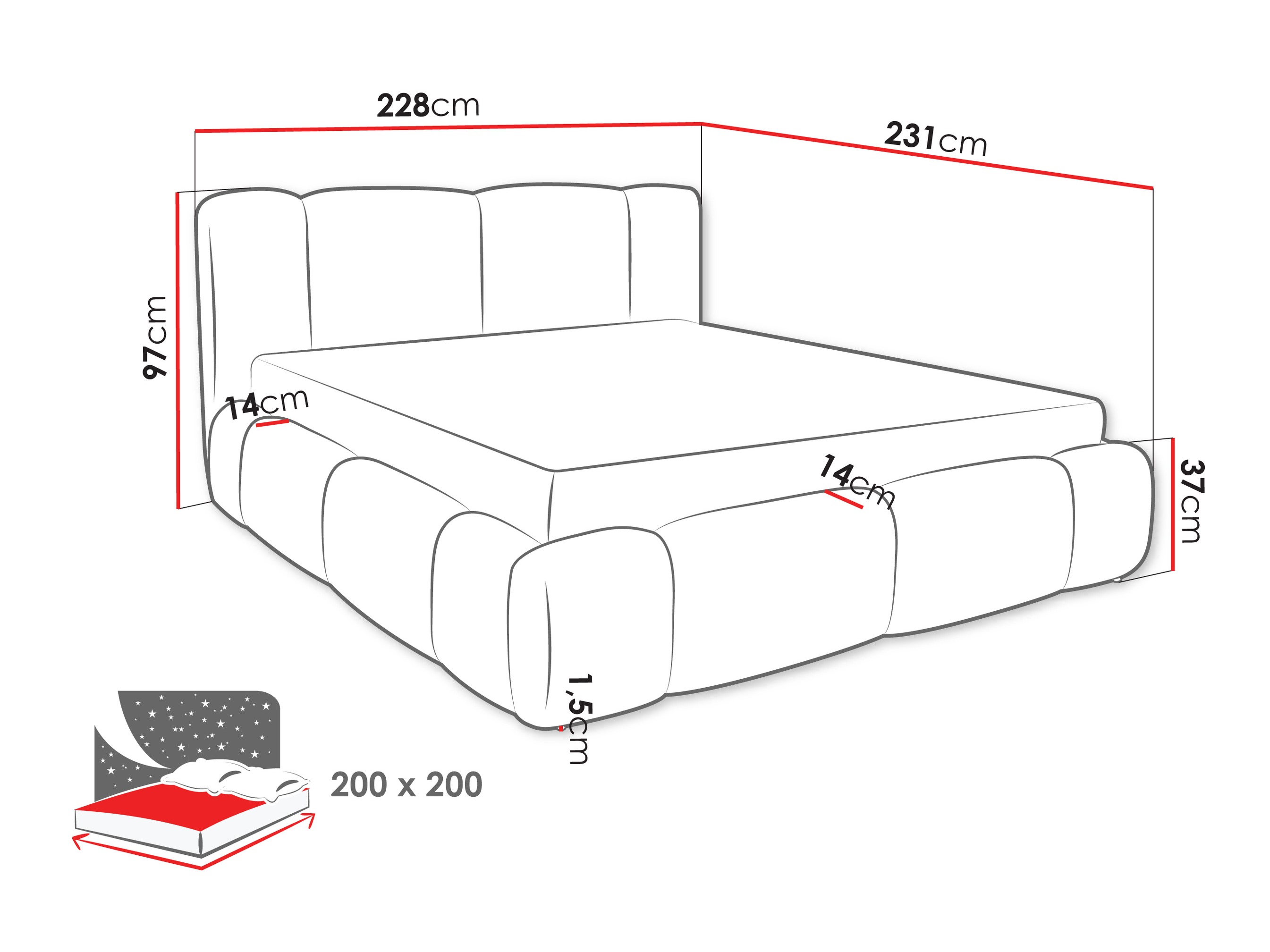 Bed Margaris (Lambi 11)