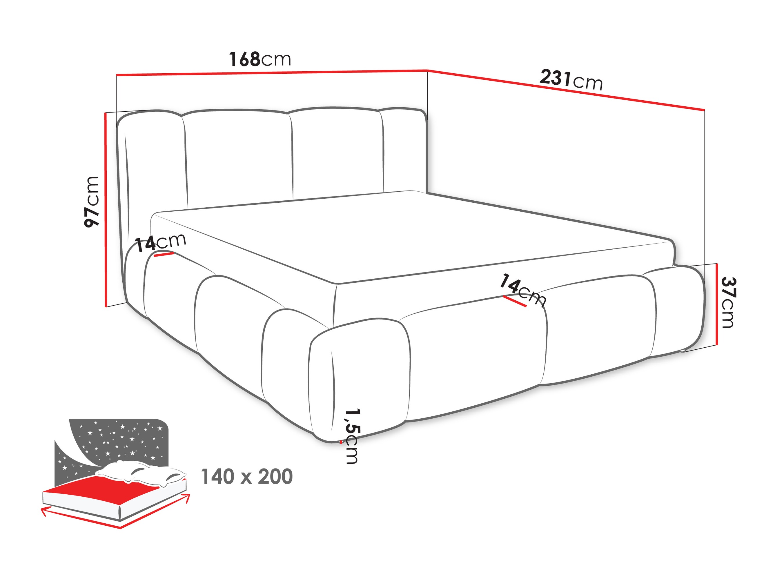 Bed Margaris (Lambi 11)