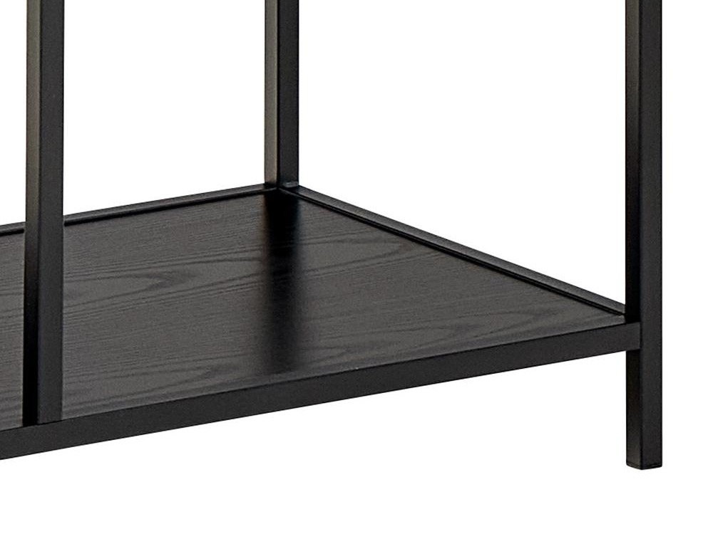 Bookcase Norsica Sevferi 182 (Black ash + Black)