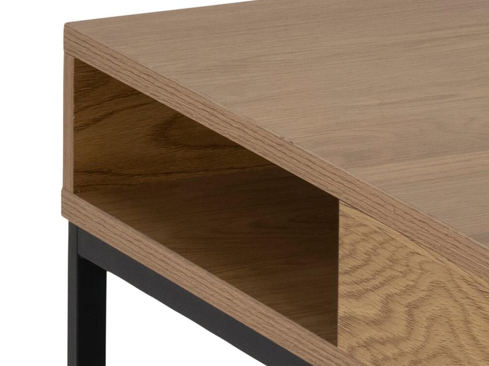 Coffee table Norsica 477 (Wild oak + Black)