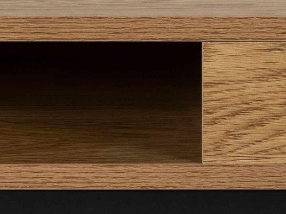 Coffee table Norsica 477 (Wild oak + Black)