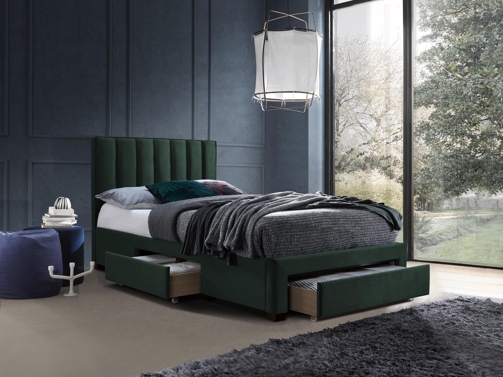 Bed Houston Fides (Dark green)