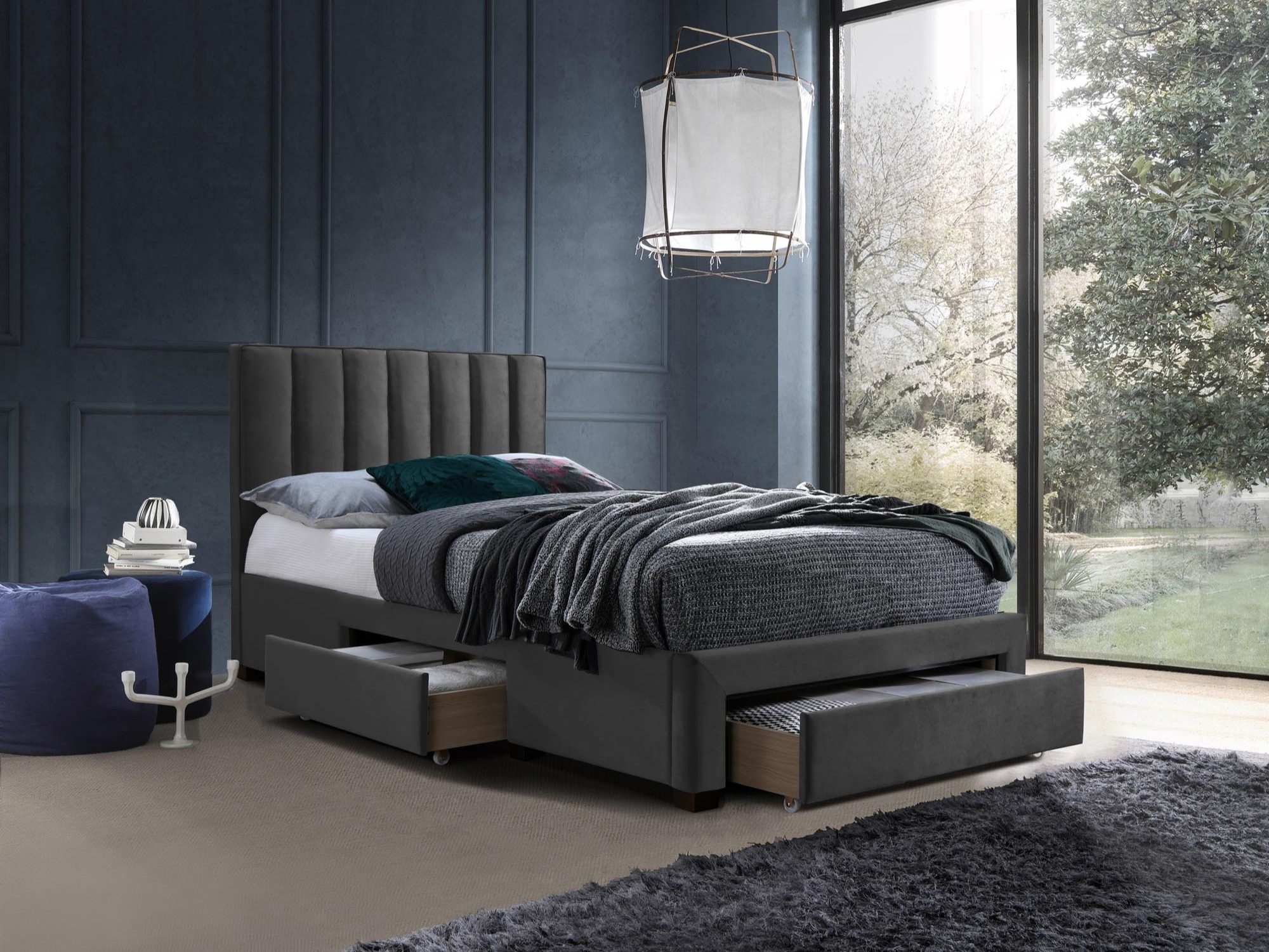 Bed Houston Fides (Grey)