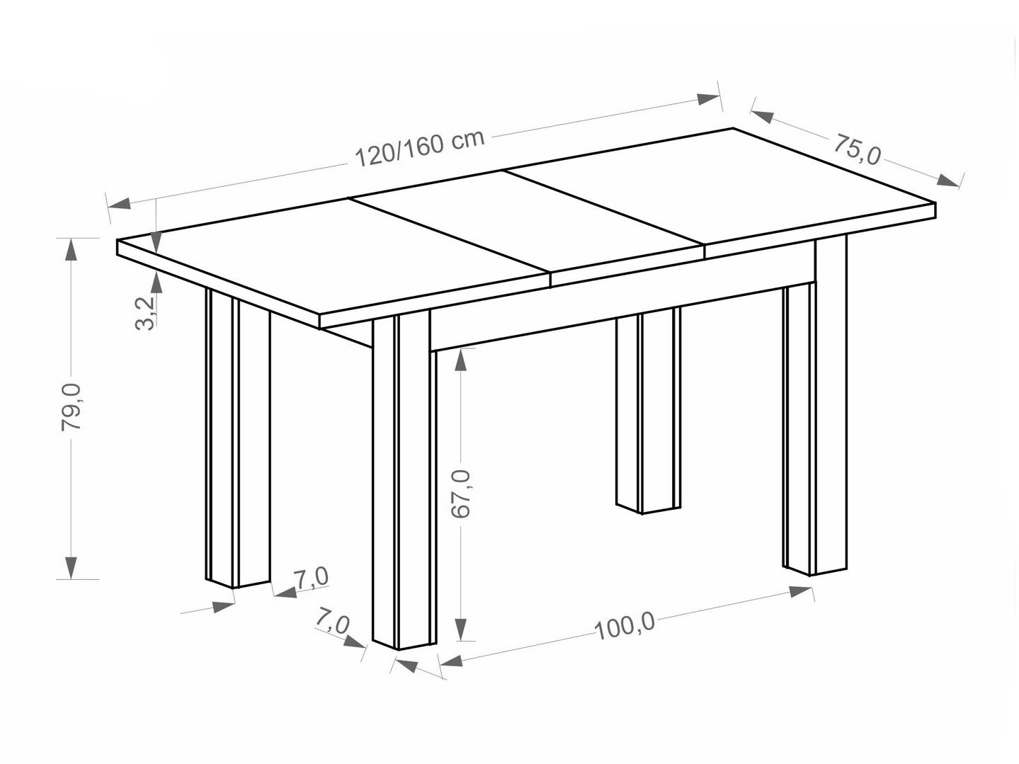 Table Houston 2165 (Artisan oak + Black)