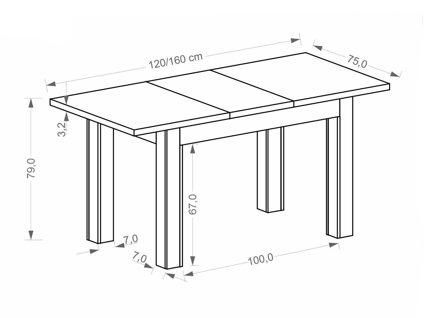Table Houston 2165 (Artisan oak)