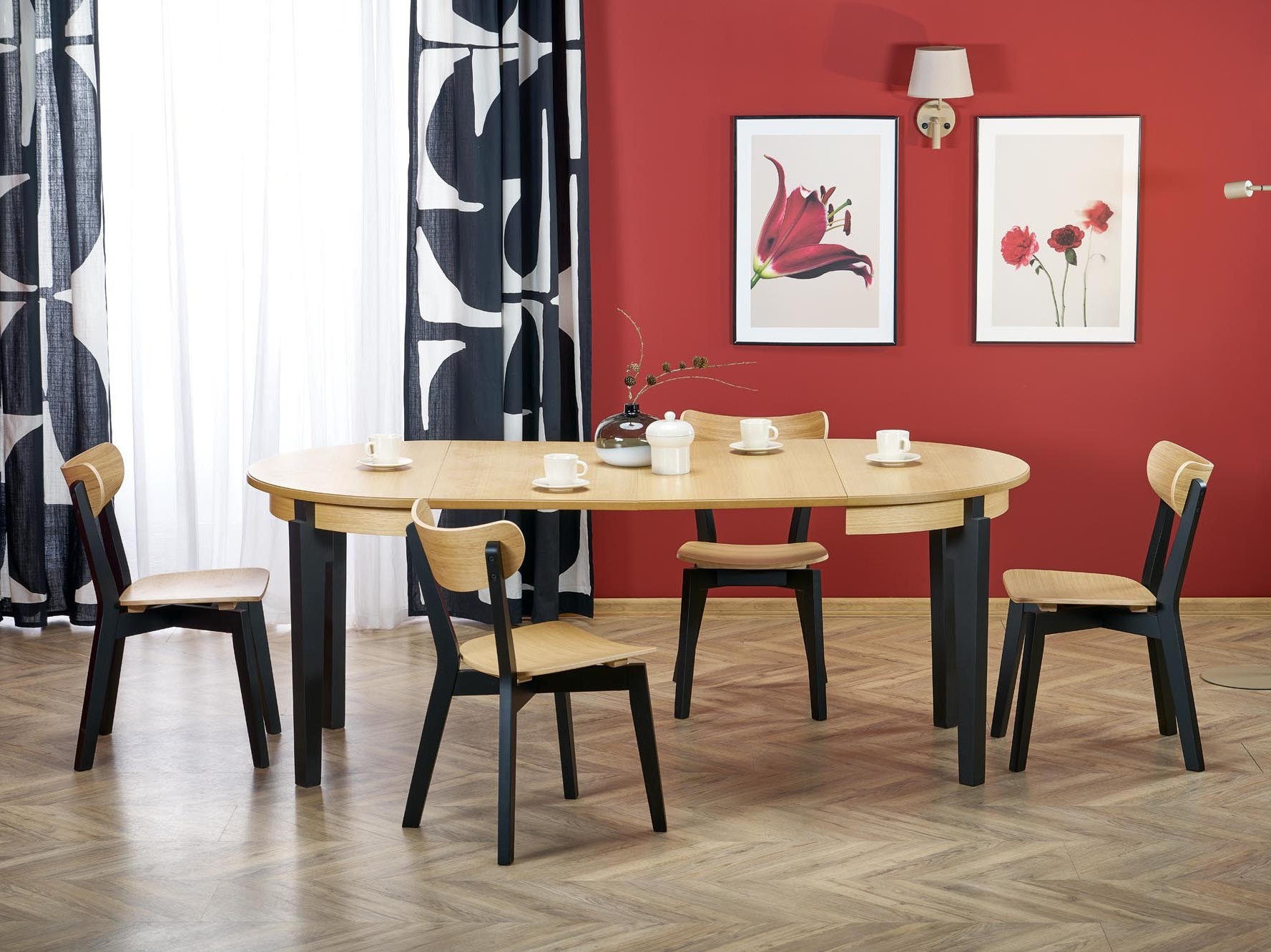 Table Houston 785 (Oak + Black)
