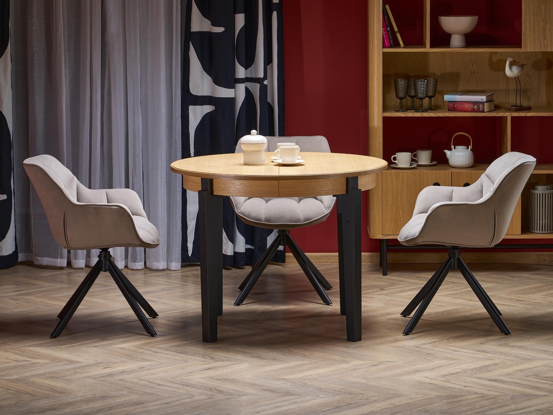Table Houston 785 (Oak + Black)