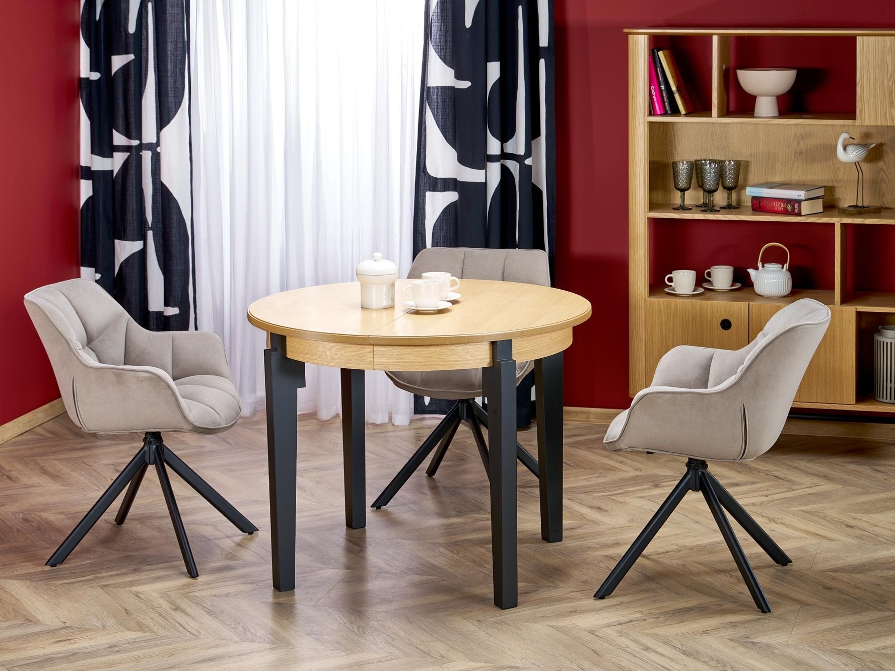 Table Houston 785 (Oak + Black)