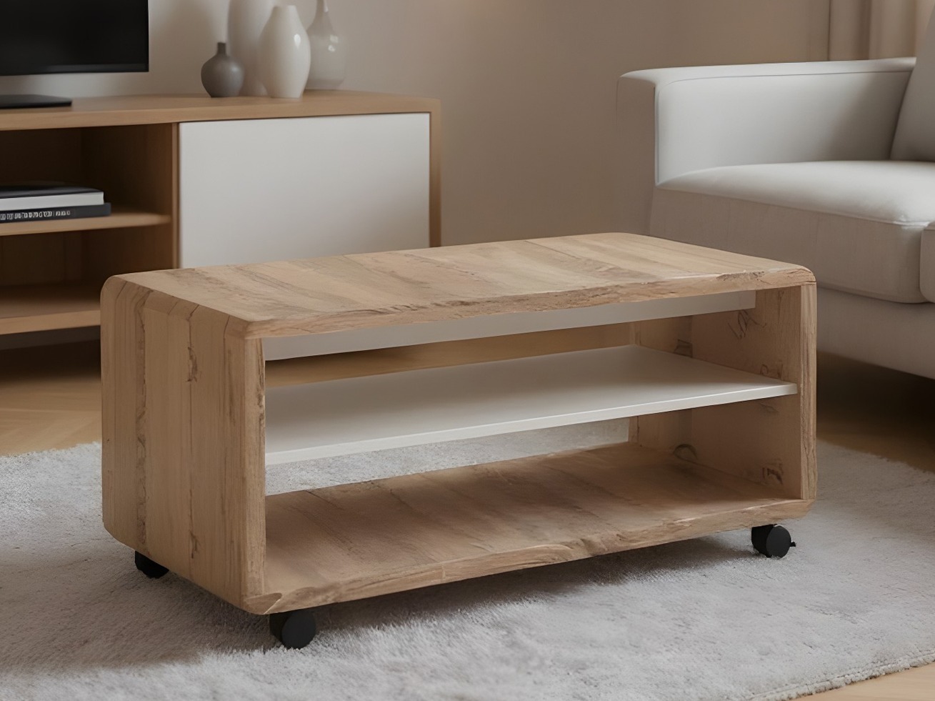 Coffee table Ontario 239 (Sonoma oak + White)