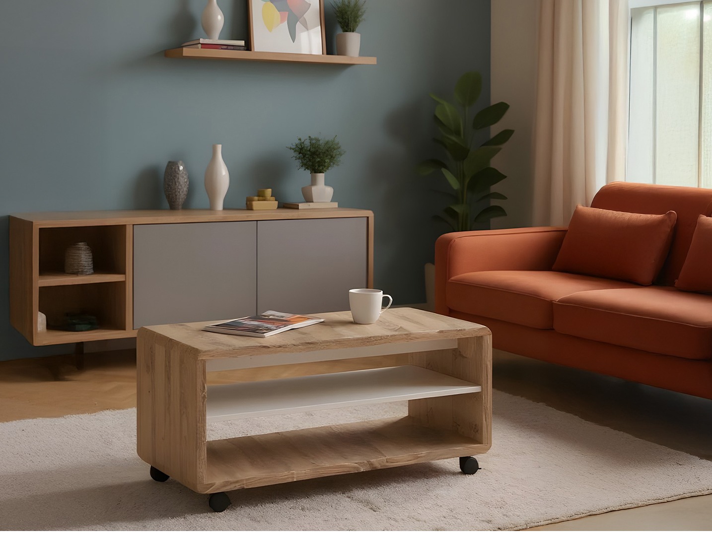 Coffee table Ontario 239 (Sonoma oak + White)