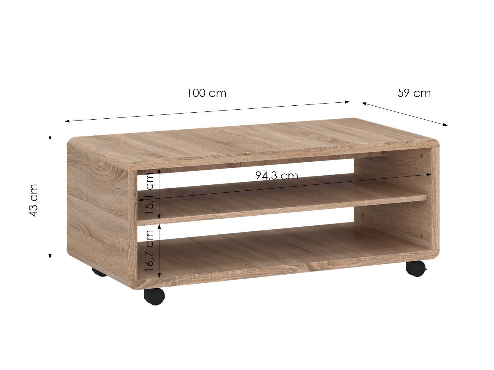 Coffee table Ontario 239 (Sonoma oak)
