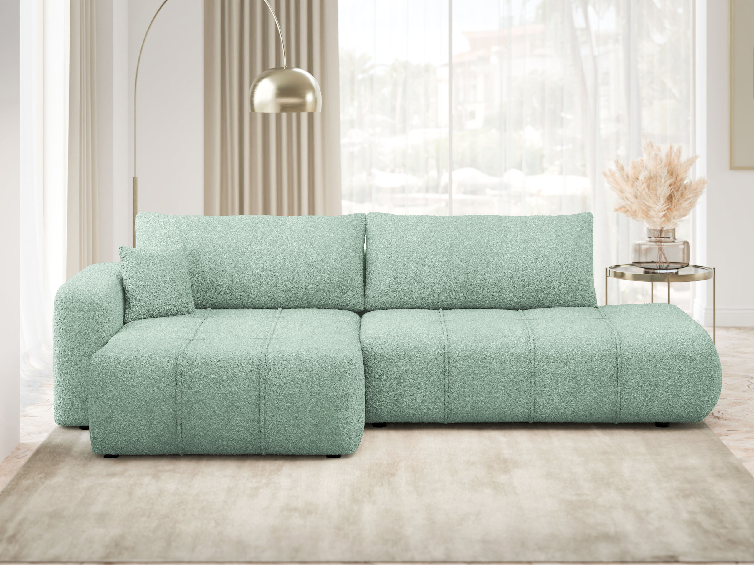 Corner sofa Comfivo Laurus III (Coral 55)