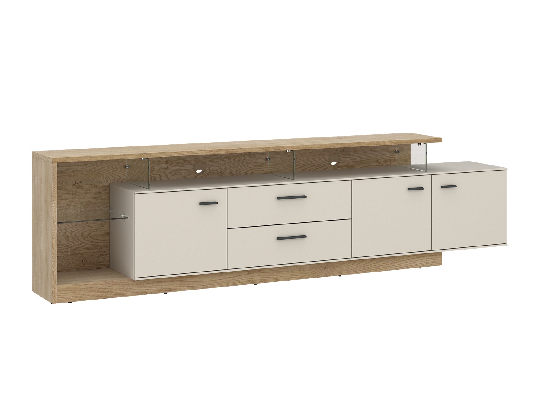 TV stand Avicoro 107 (Sonoma oak + Cashmere)