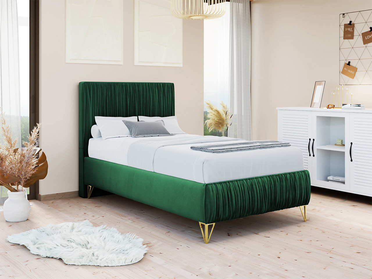 Bed Logan 112 (Amor Velvet 4311)