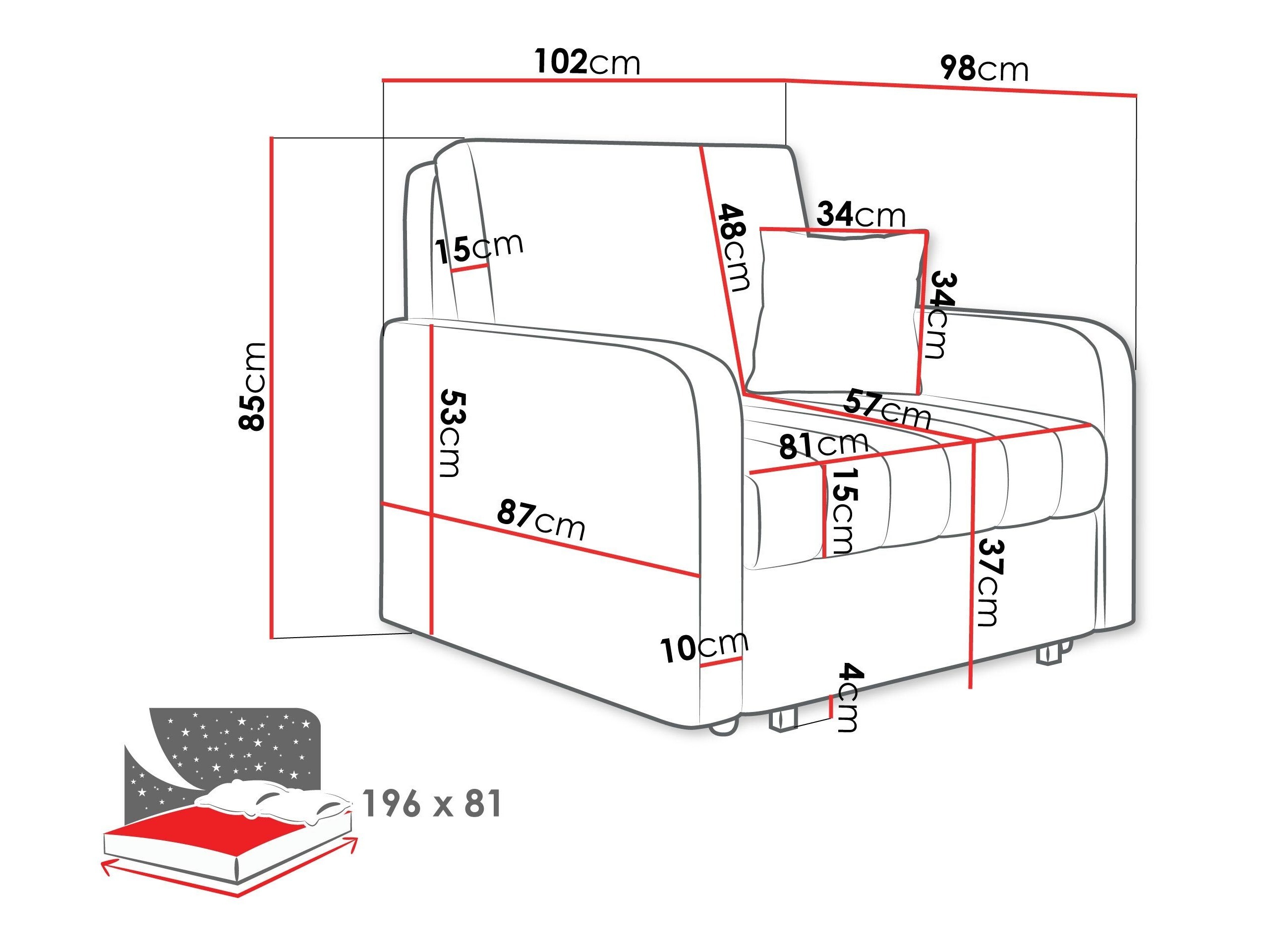 Armchair Columbus 258 (Polo 875)