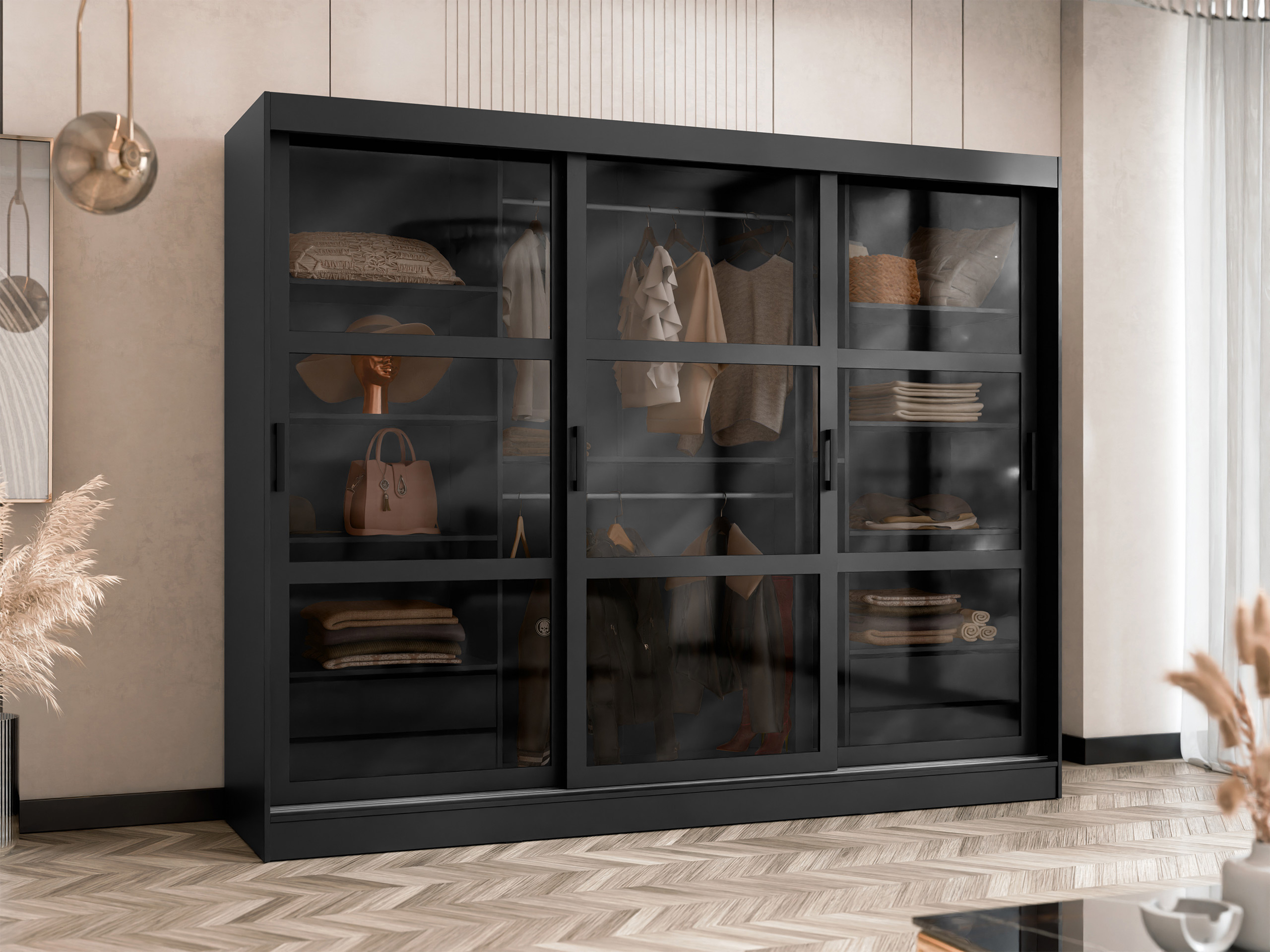 Wardrobe Comfivo Opus (Black)