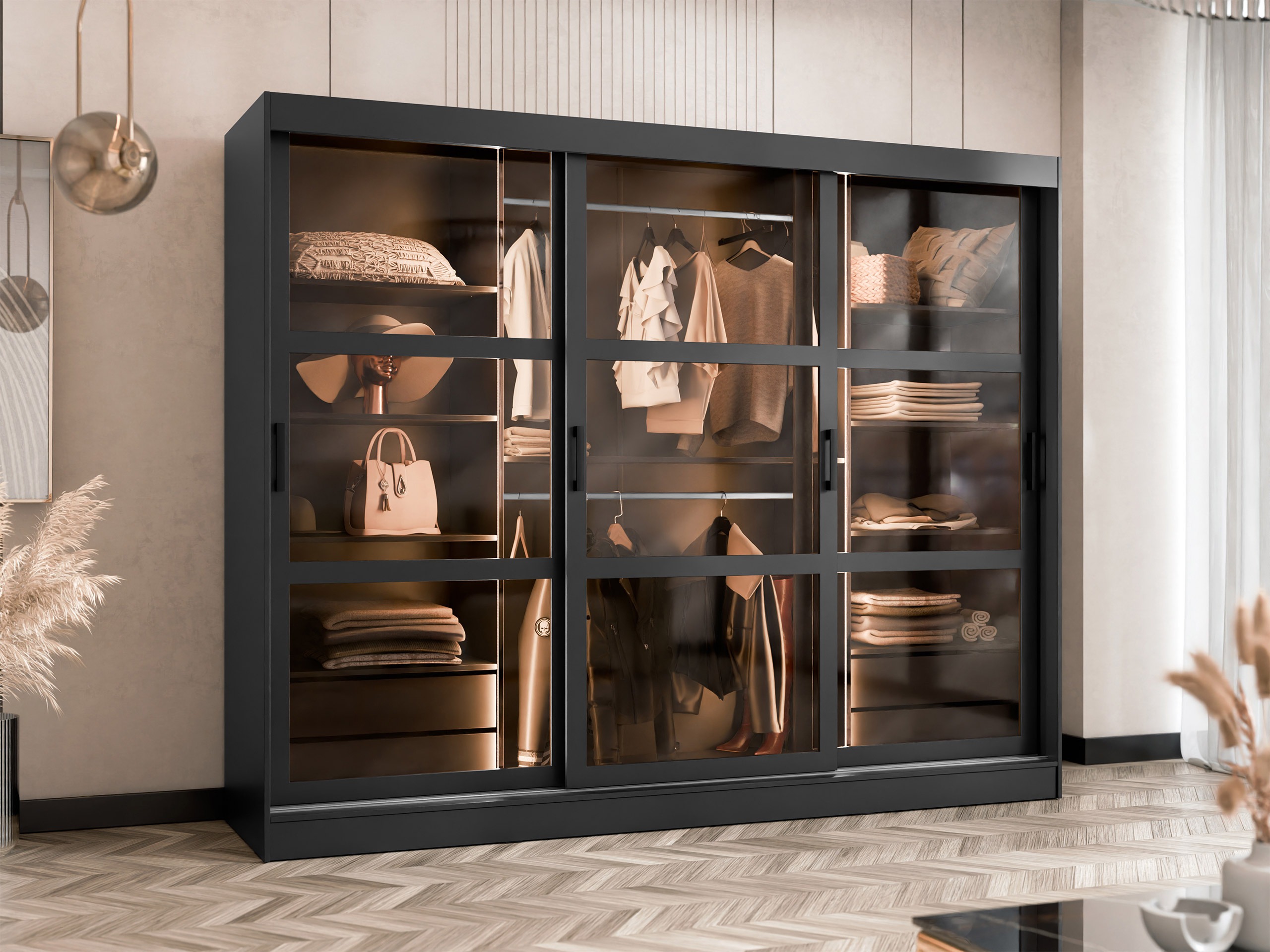 Wardrobe Comfivo Opus (Black)