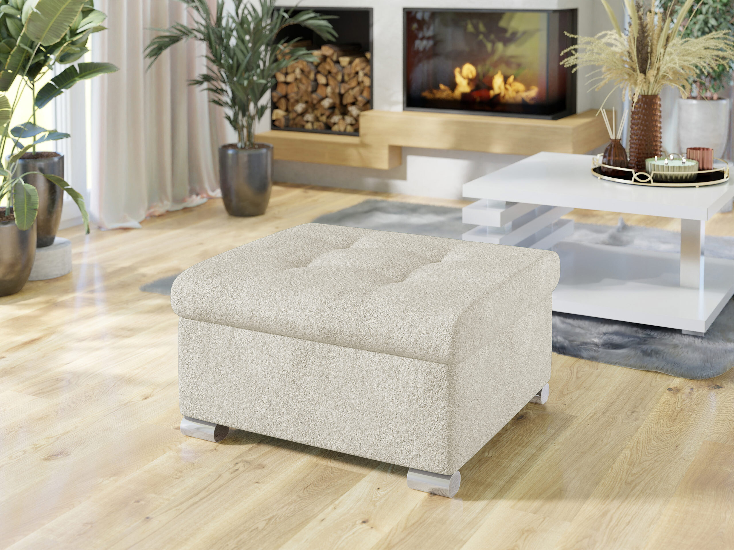 Ottoman Comfivo Gemma (Coral 65)
