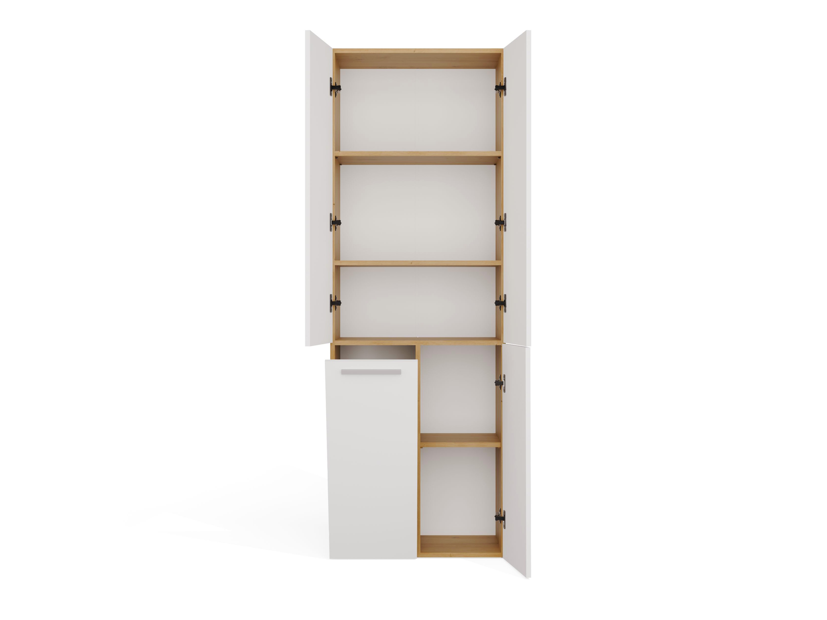 Standing bathroom cabinet Nolmaru 100 (Artisan oak + White)