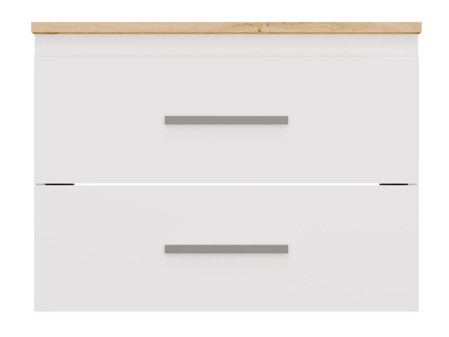 Wall-mounted bathroom cabinet for washbasin Nolmaru 112 (White + Artisan oak)