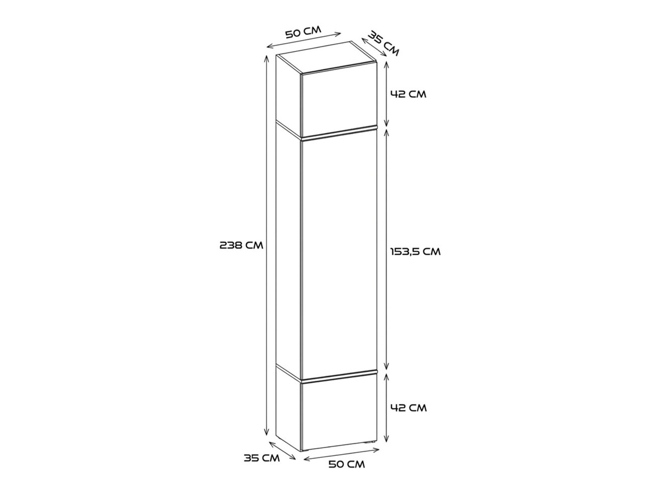 Wardrobe Mandeville 375 (White)