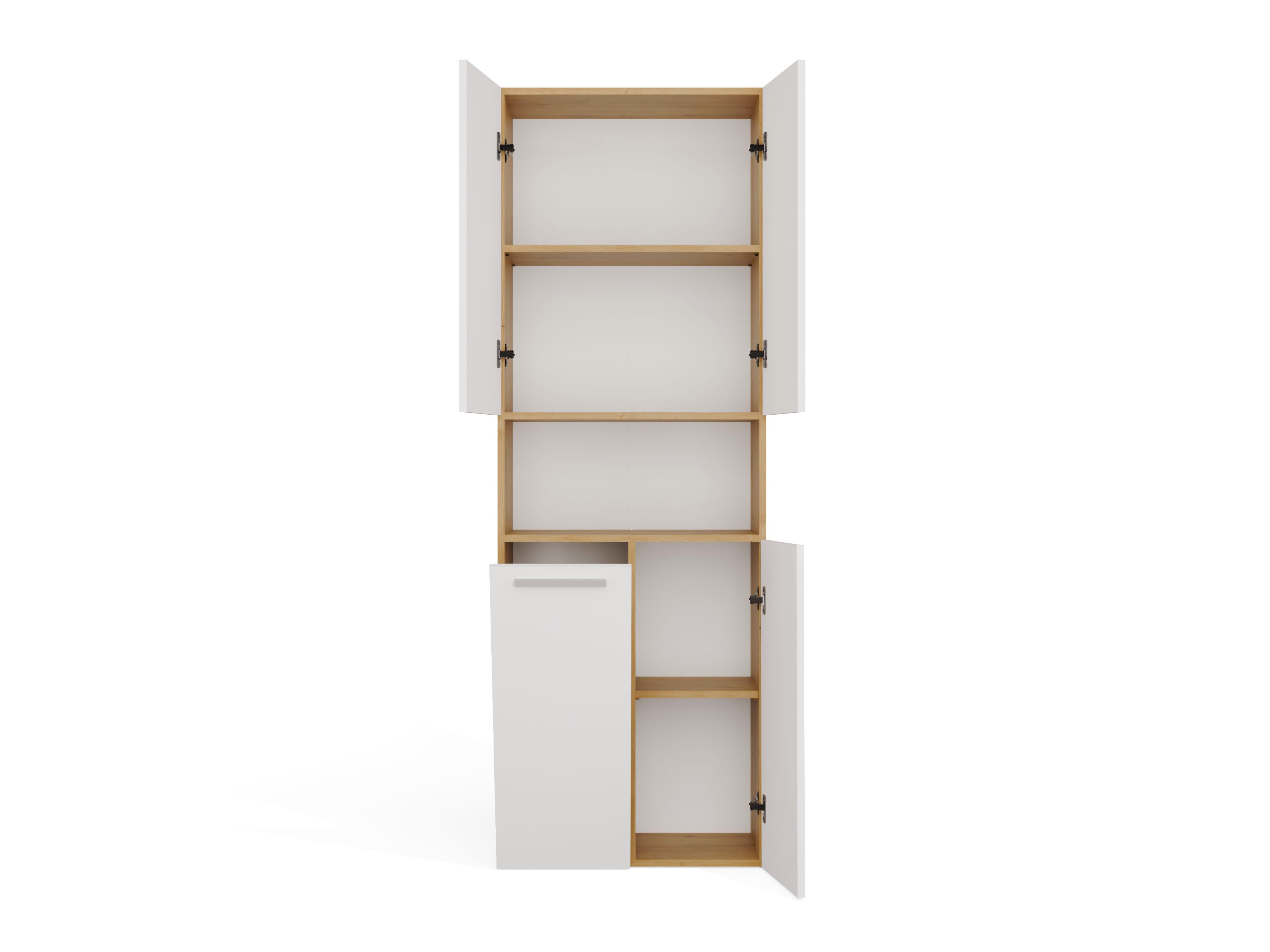 Standing bathroom cabinet Nolmaru 101 (Artisan oak + White)