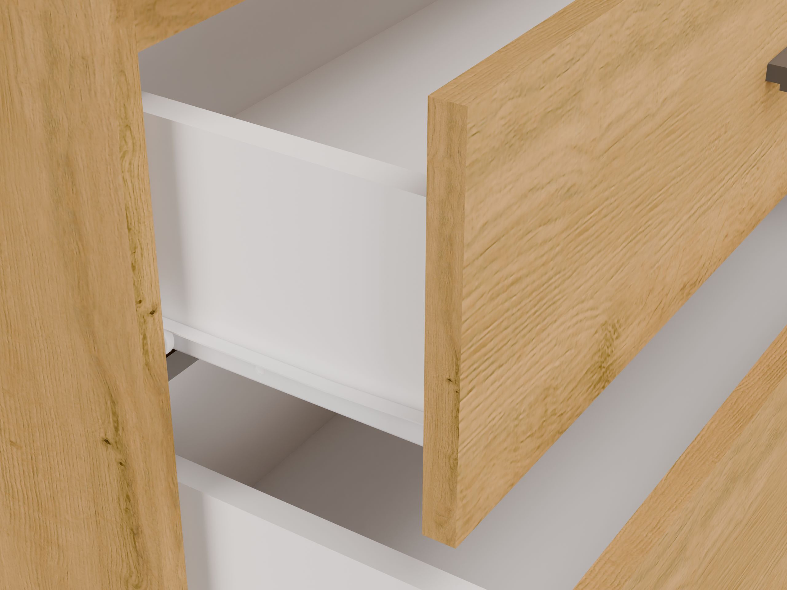 Wall-mounted bathroom cabinet for washbasin Nolmaru 113 (Artisan oak)