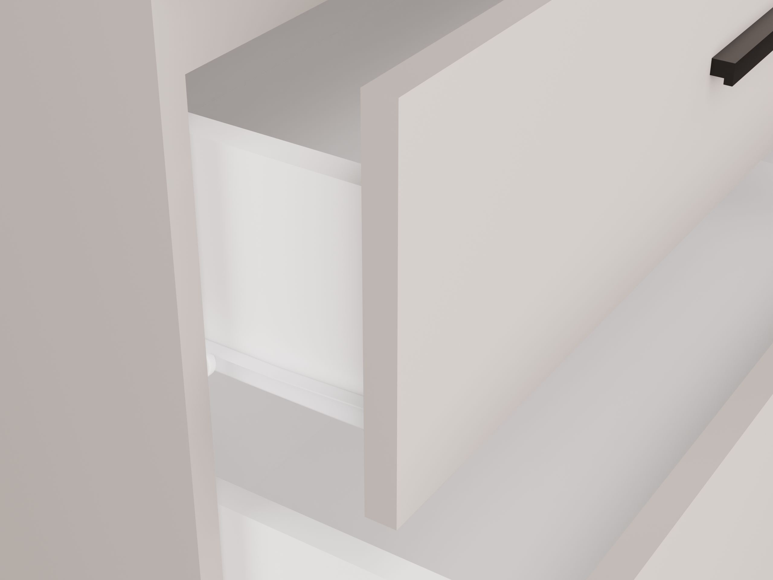 Wall-mounted bathroom cabinet for washbasin Nolmaru 113 (Cashmere)