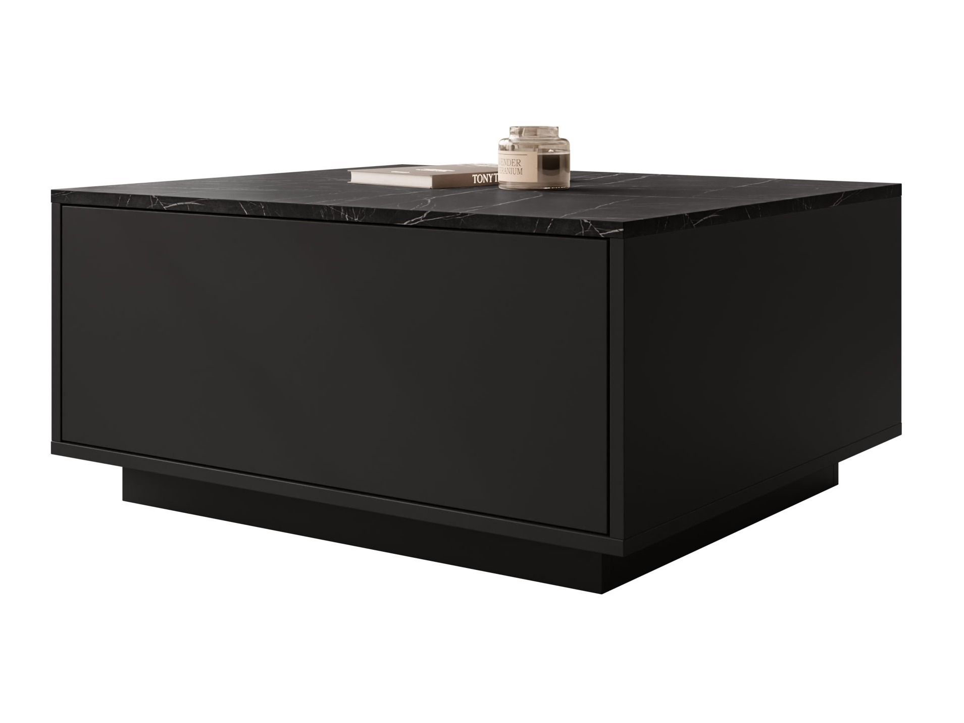Coffee table Comfivo Unda (Black marble + Black)