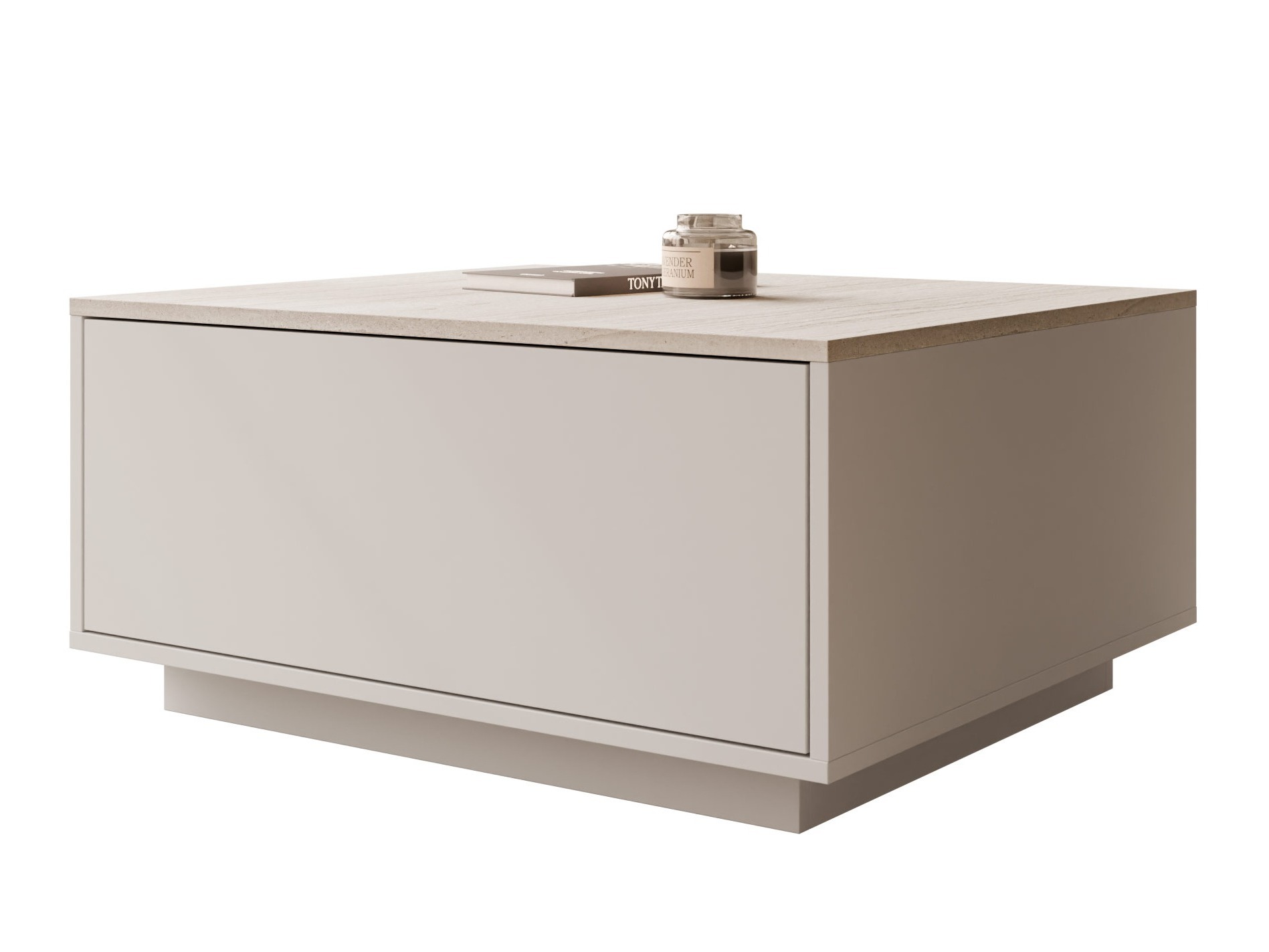 Coffee table Comfivo Unda (Light travertine + Beige)