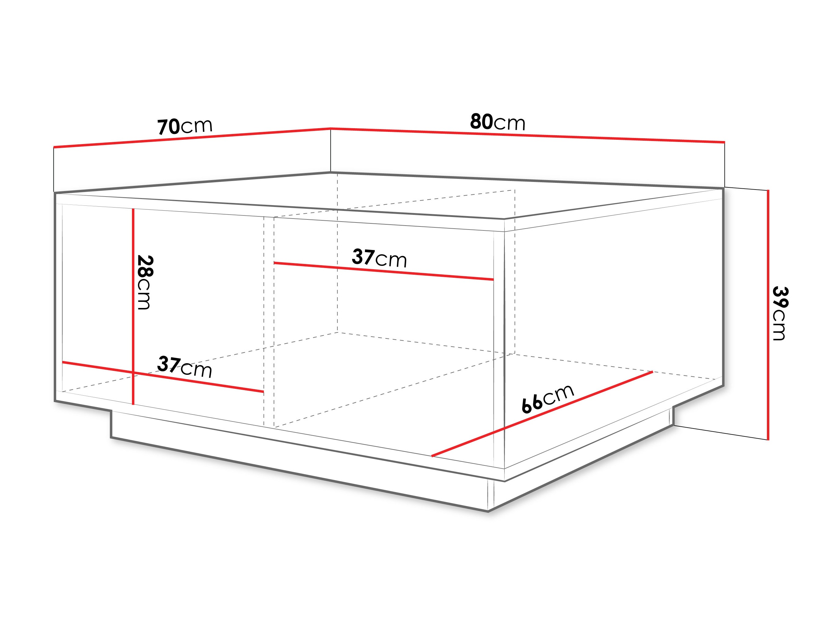 Coffee table Comfivo Unda (Light travertine + Beige)