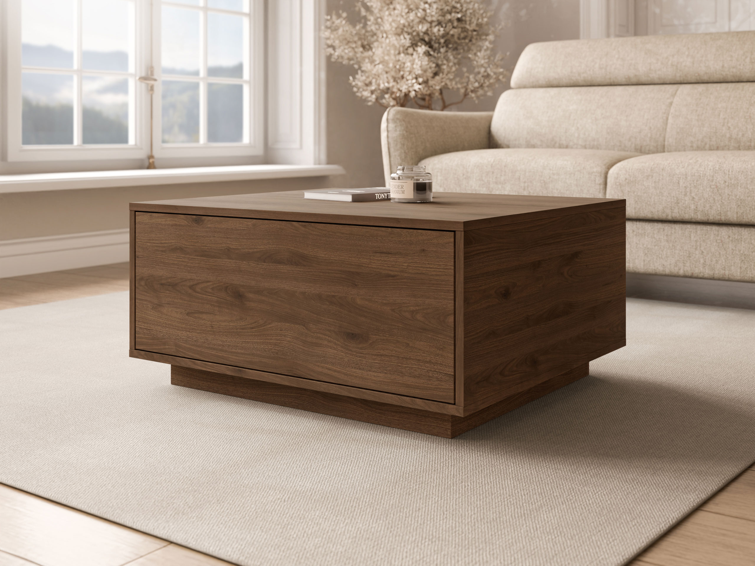 Coffee table Comfivo Unda (Walnut)