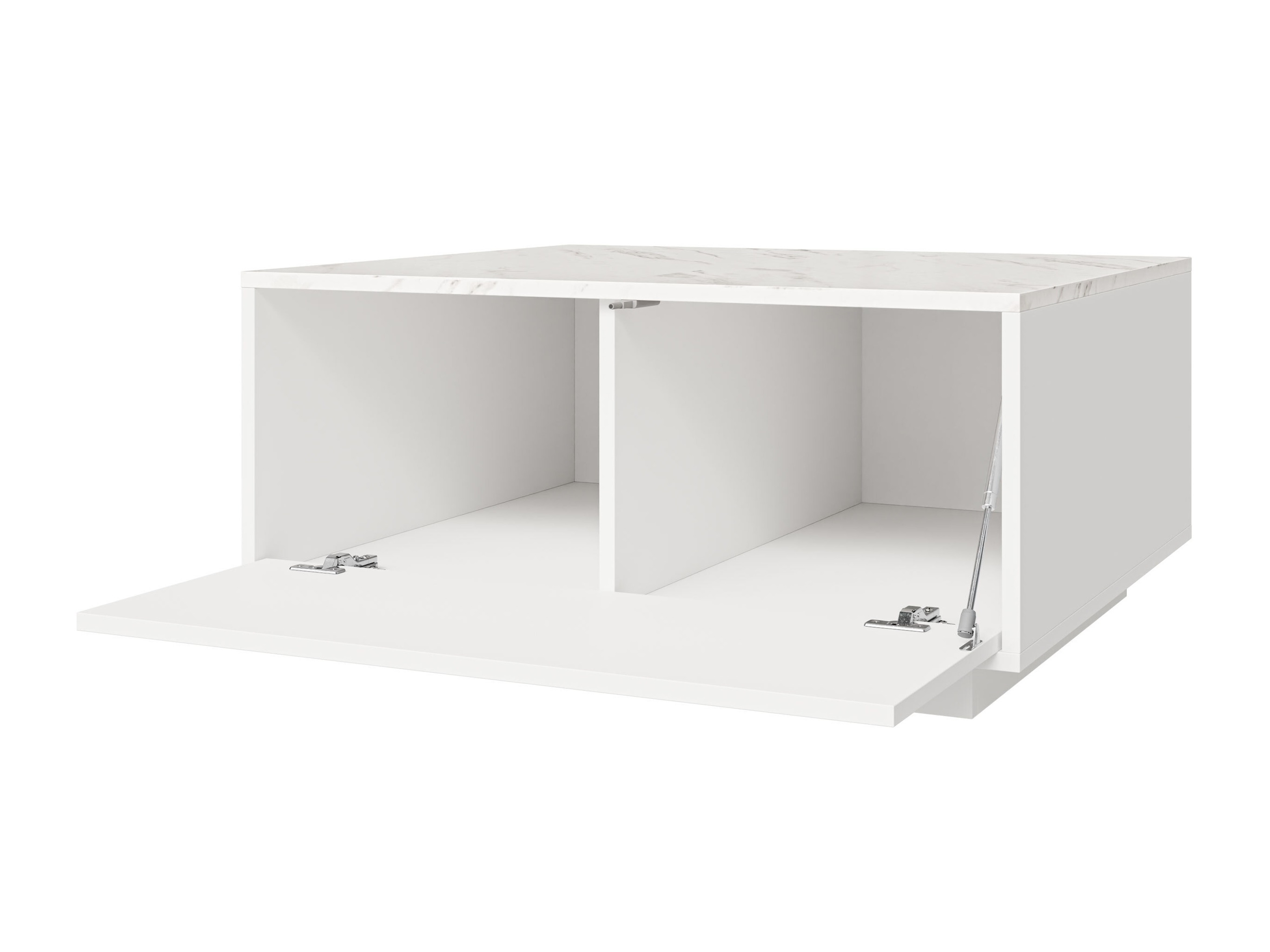 Coffee table Comfivo Unda (White marble + White)
